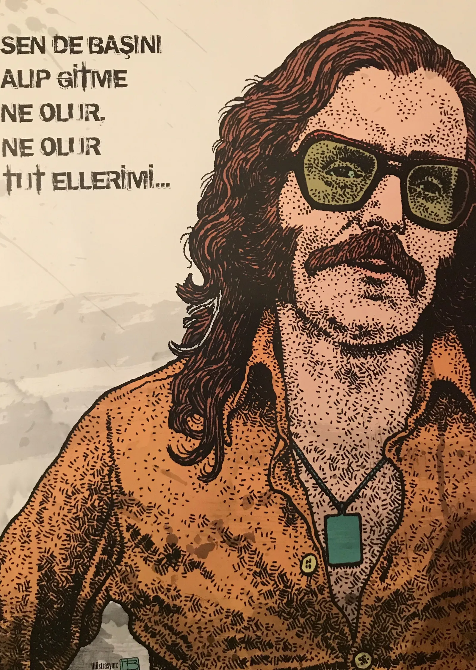 Cem Karaca: Anadolu Rock Portresi metal tablo