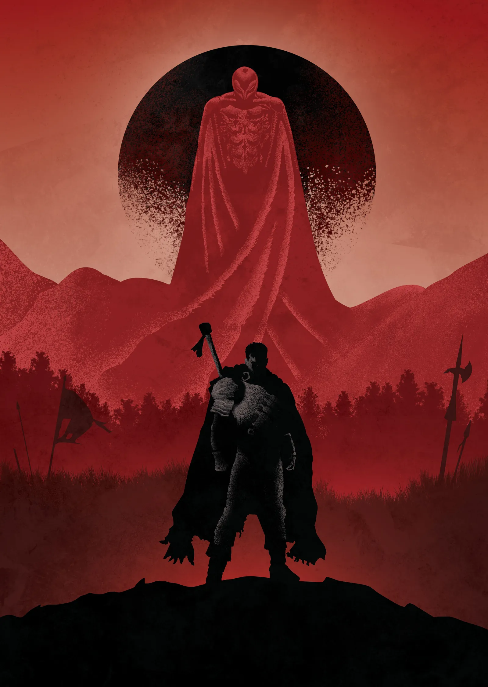 Berserk: Kanlı Gölgeler metal tablo