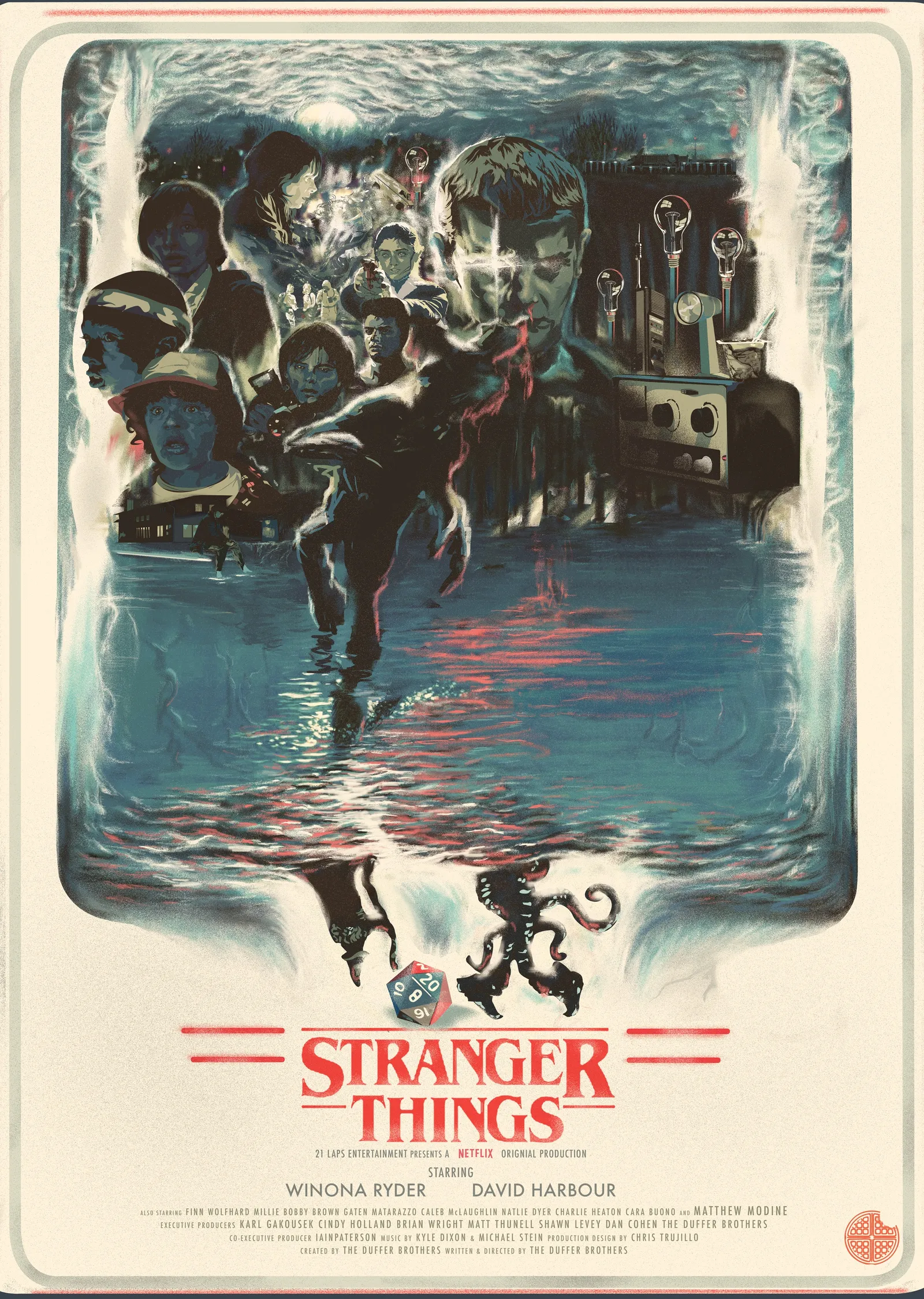 Stranger Things 80'ler Tarzı metal tablo