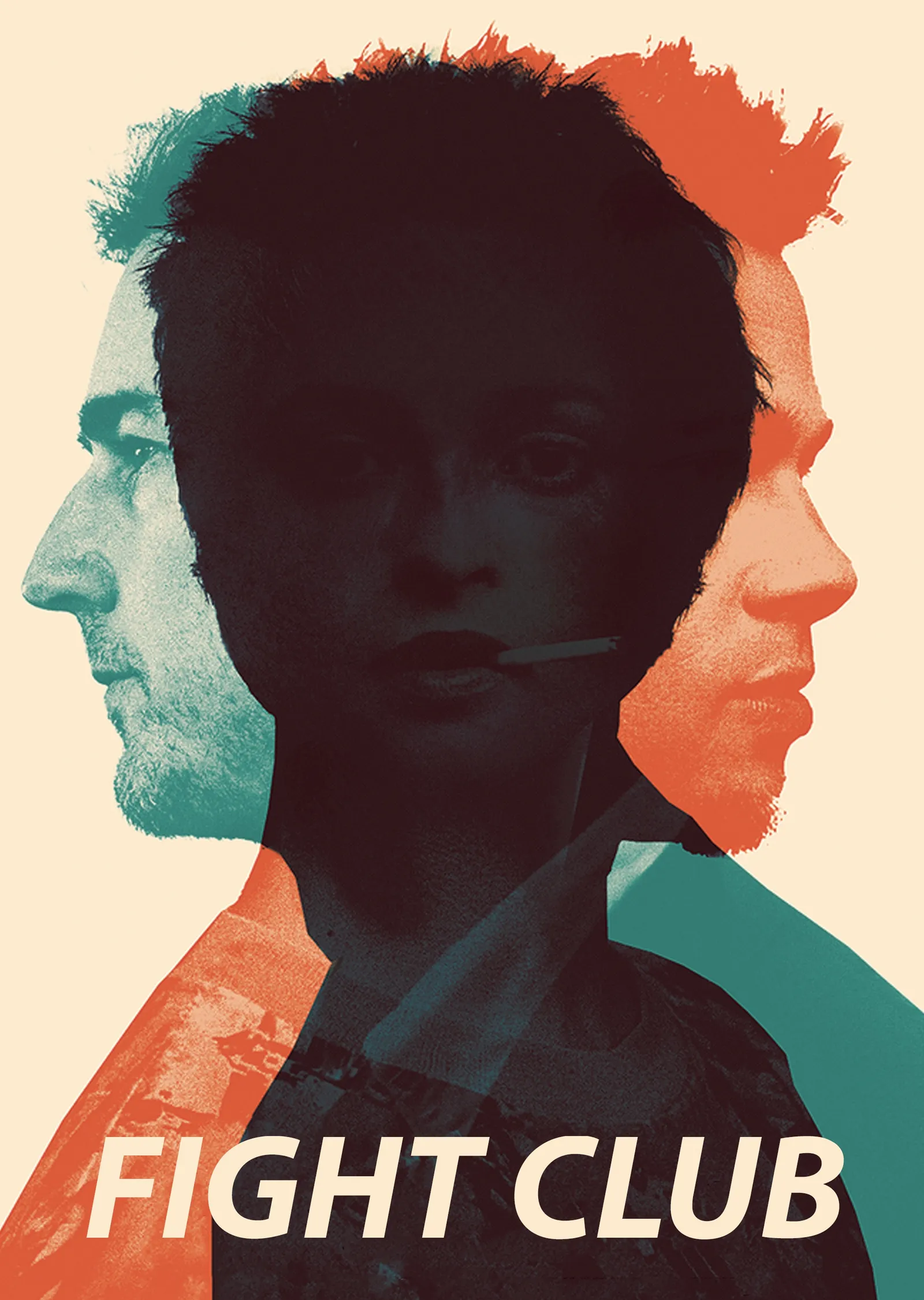 Fight Club - Dövüş Kulübü Üçlü Profil Resmi metal tablo