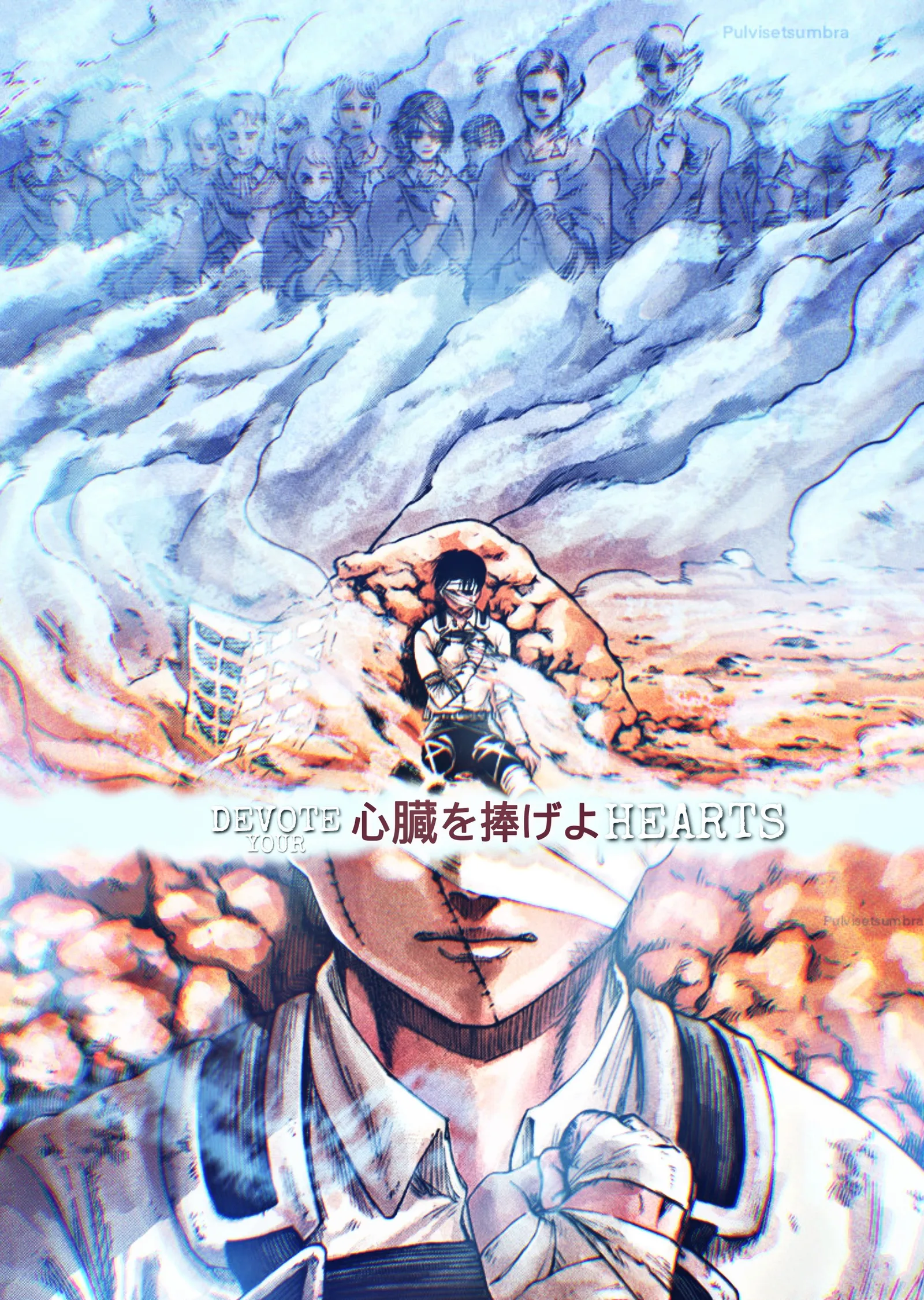 Levi Ackerman: Devote Hearts metal tablo