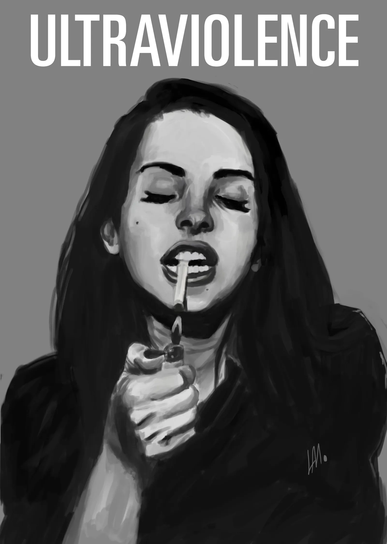ULTRAVIOLENCE - Lana Del Rey metal tablo