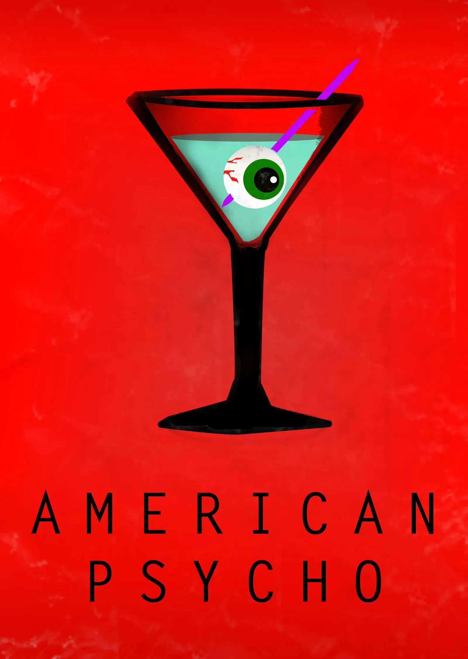 American Psycho: Minimalist Afiş metal tablo