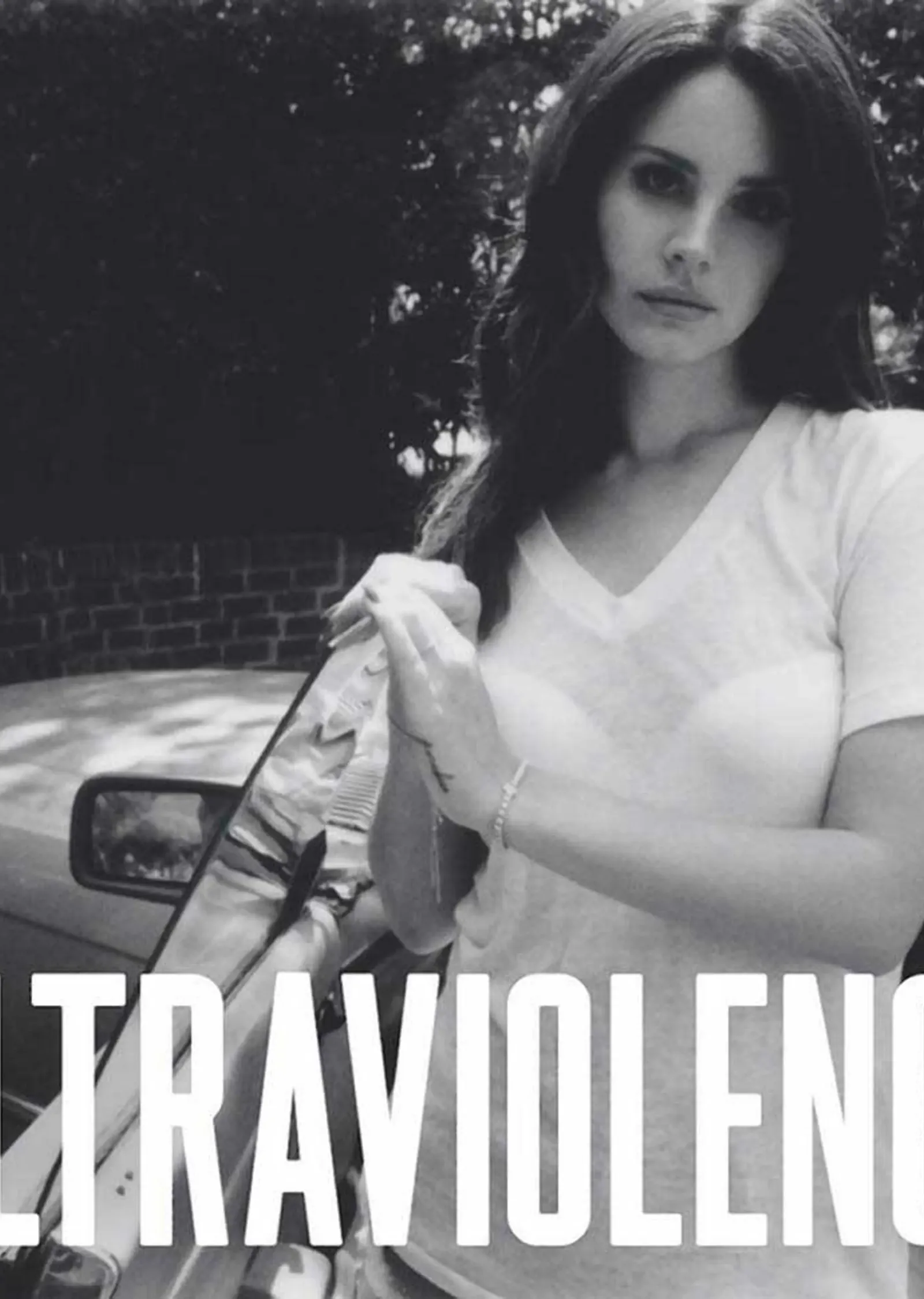 Lana Del Rey Ultraviolence Siyah Beyaz Fotoğraf metal tablo
