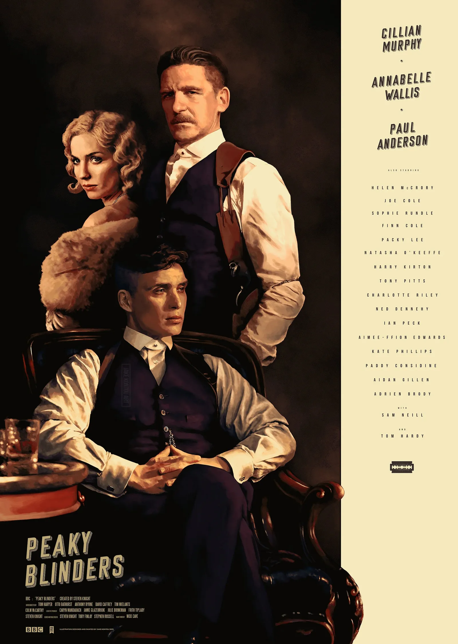 Peaky Blinders: İkonik Karakterler metal tablo