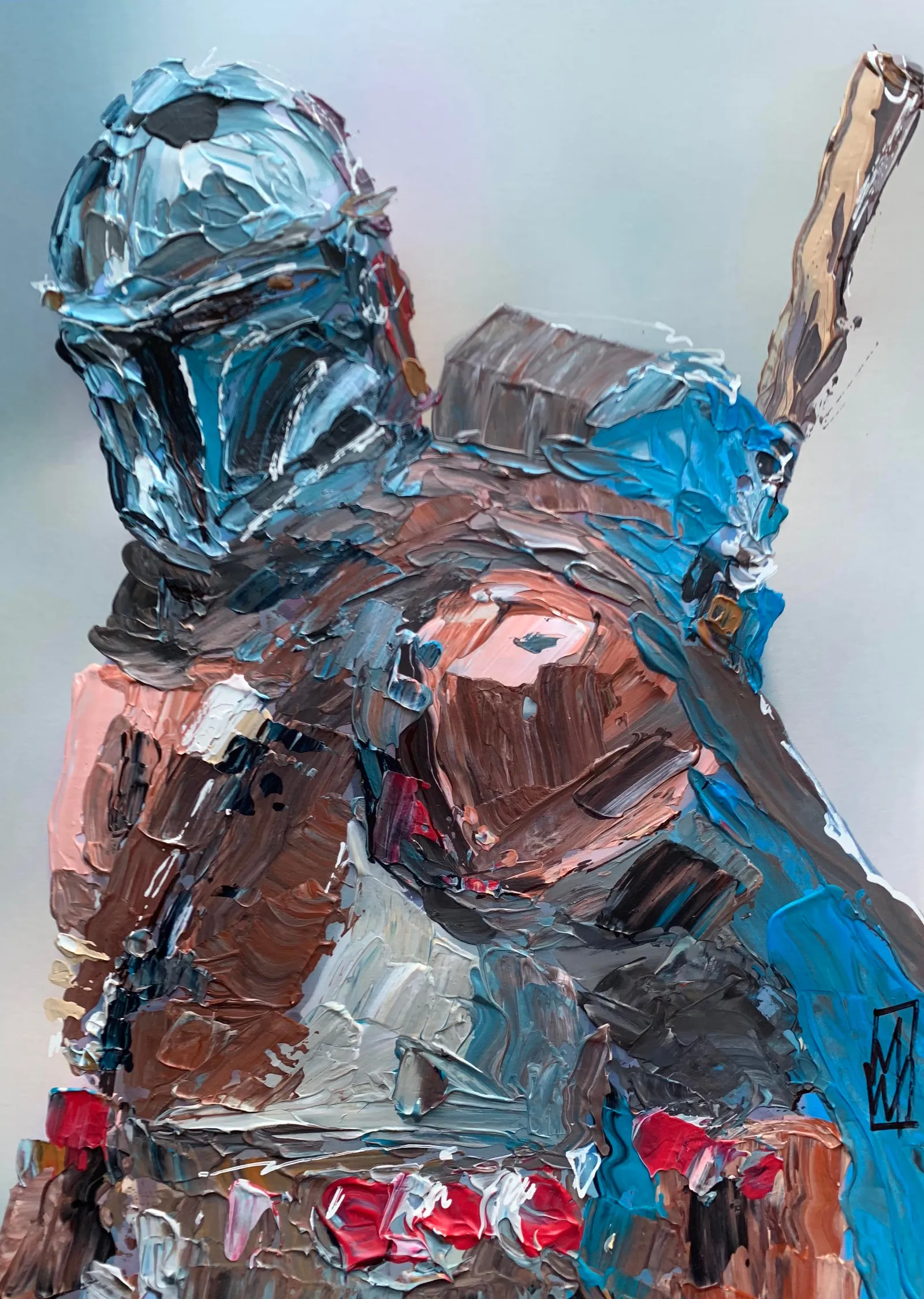 The Mandalorian metal tablo