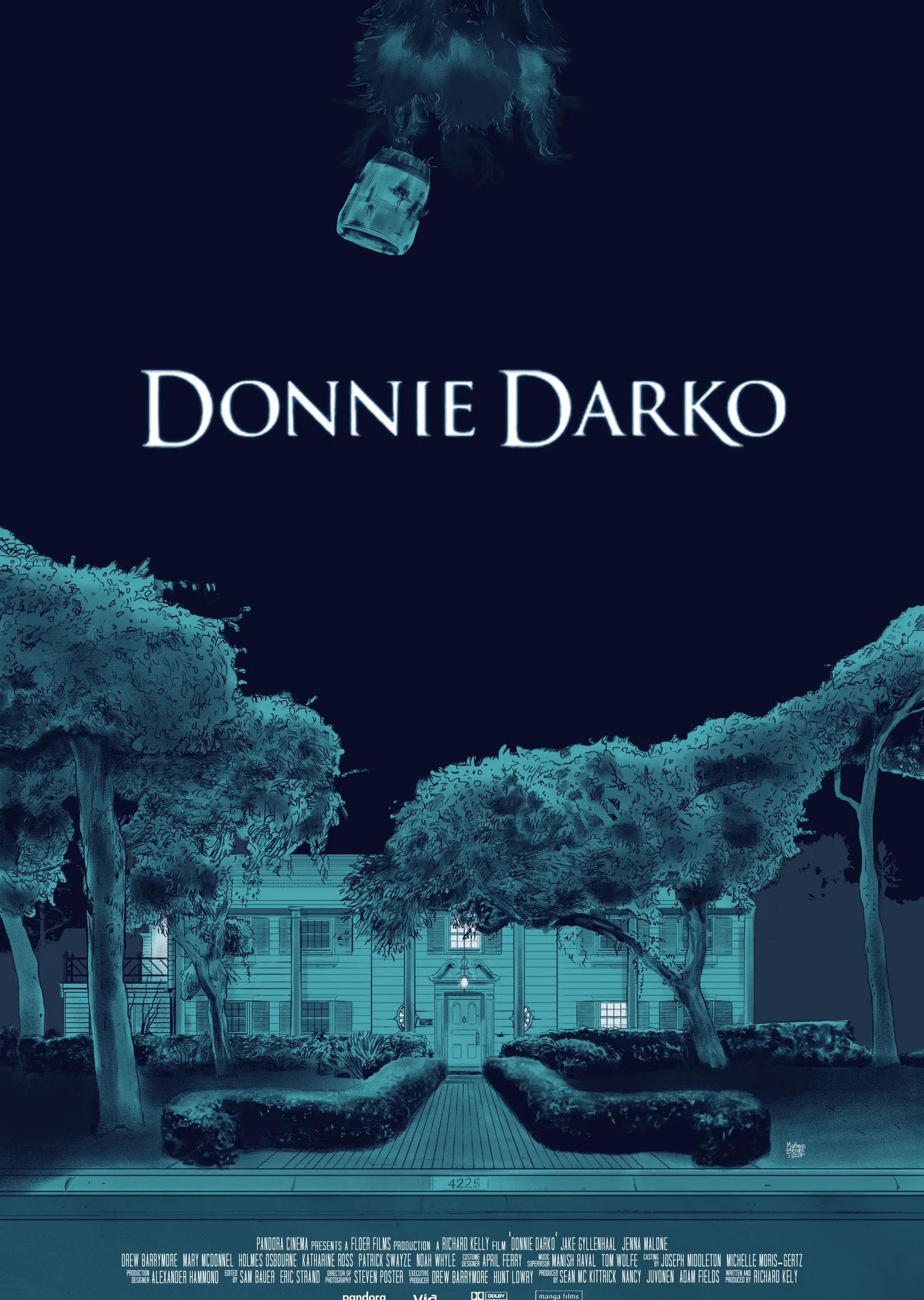 Donnie Darko: Mavi Gece Sokağı metal tablo