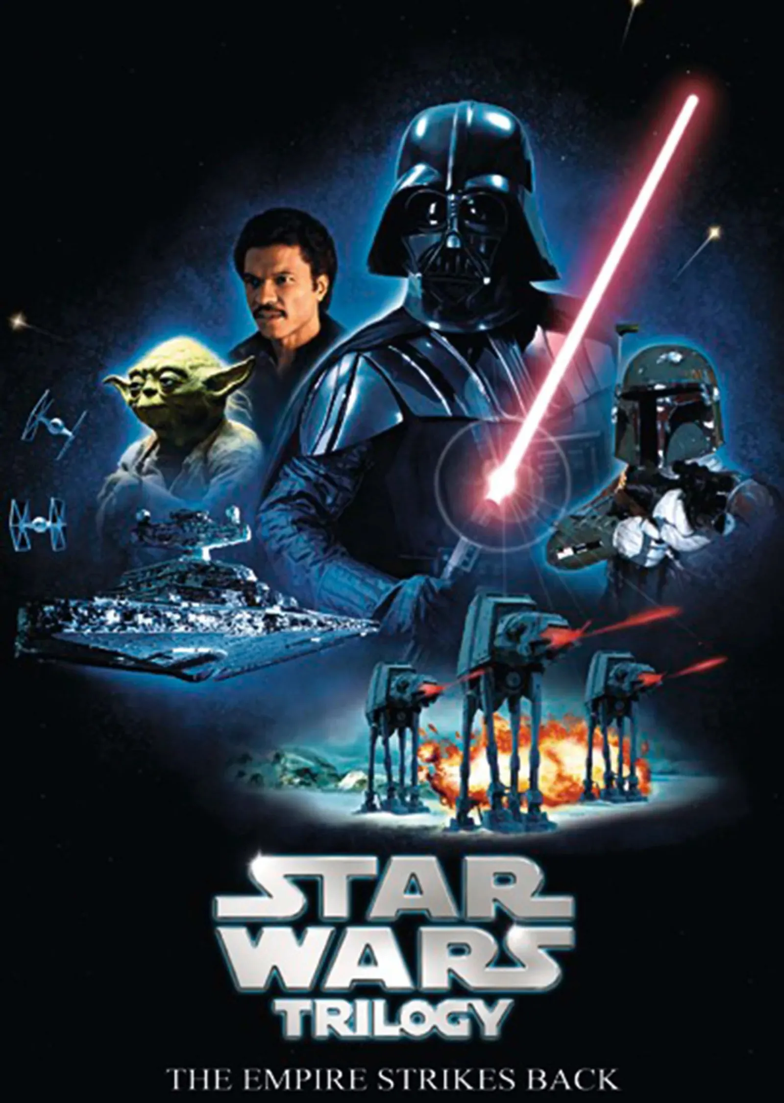 Star Wars: The Empire Strikes Back · Üçleme Kolajı metal tablo