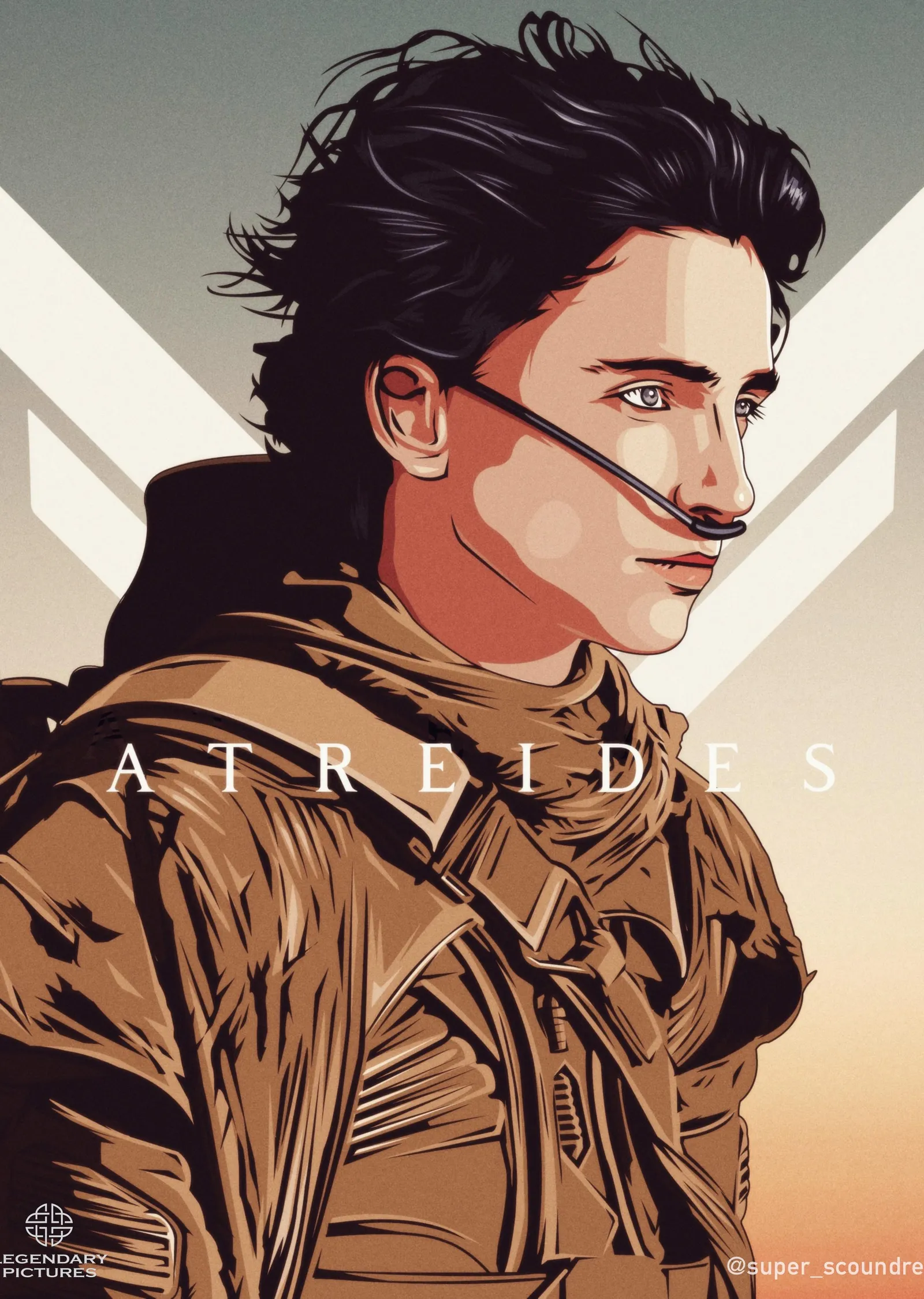 Paul Atreides: Dune Efsanesi metal tablo