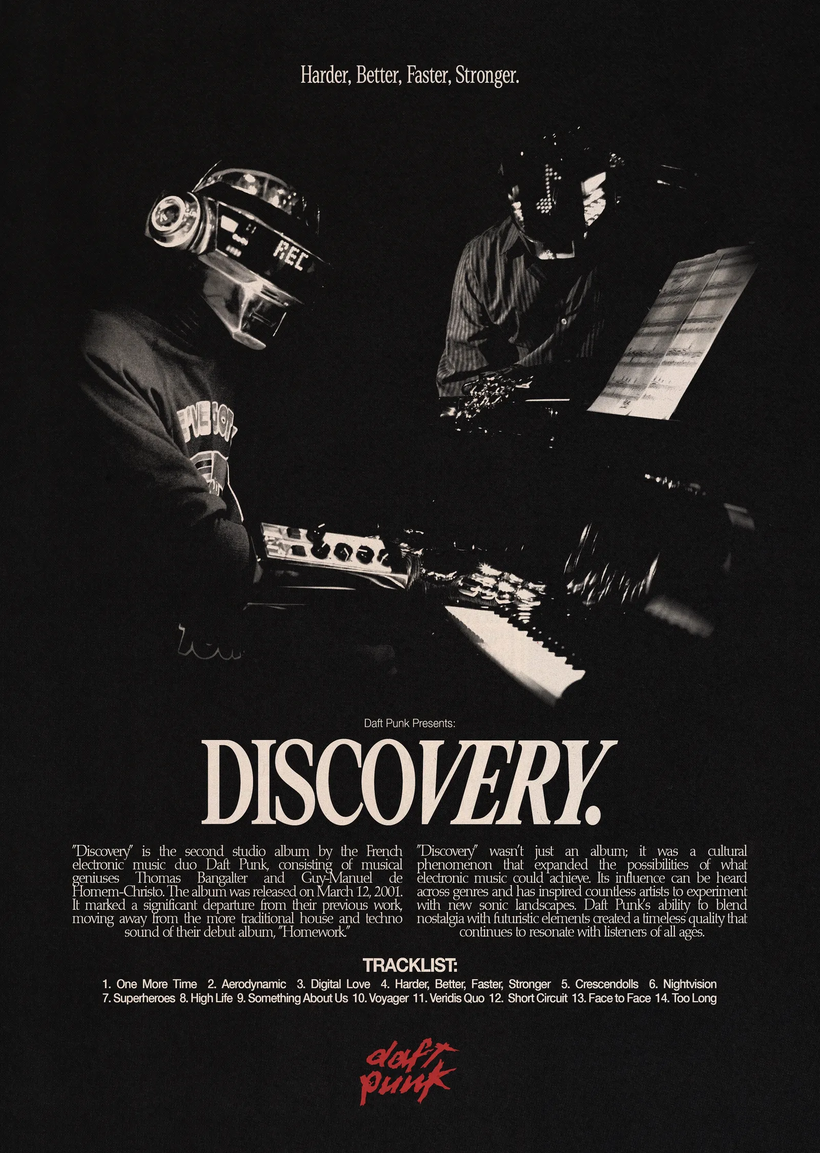 Daft Punk - Discovery metal tablo
