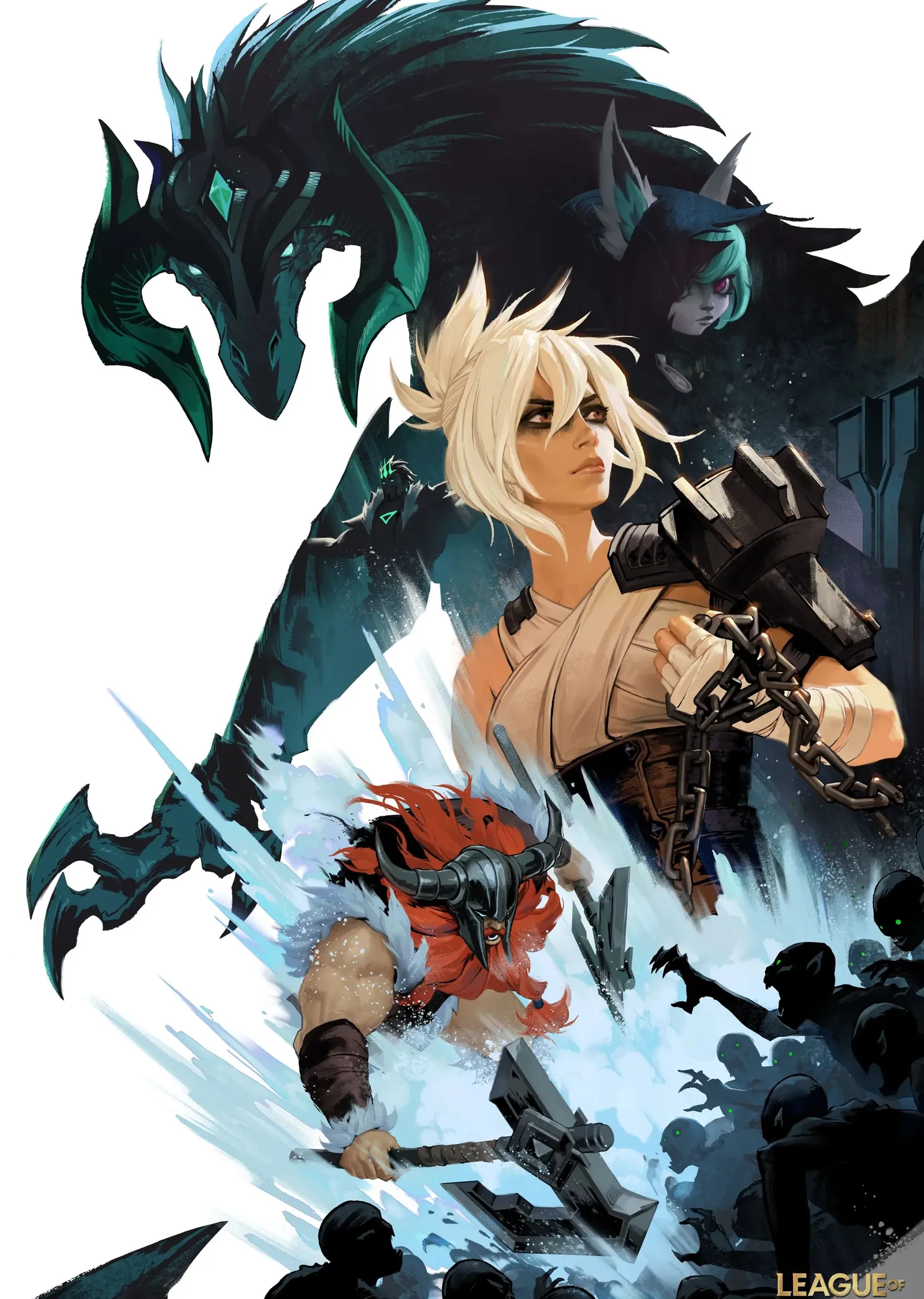 League of Legends: Muhafızların Yükselişi metal tablo