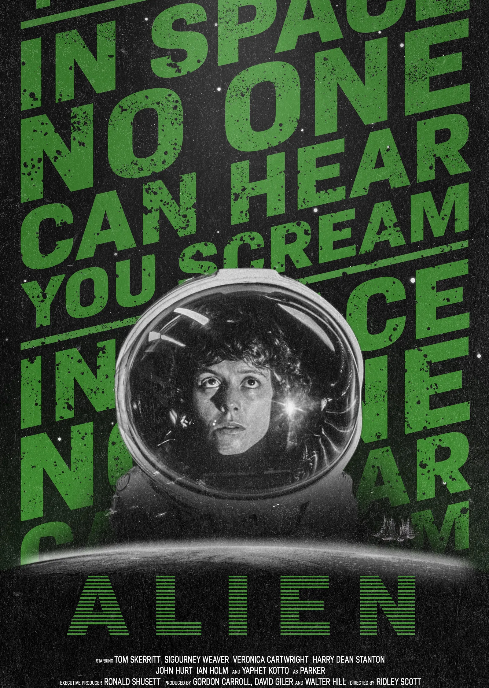Alien: In Space No One Can Hear You Scream metal tablo