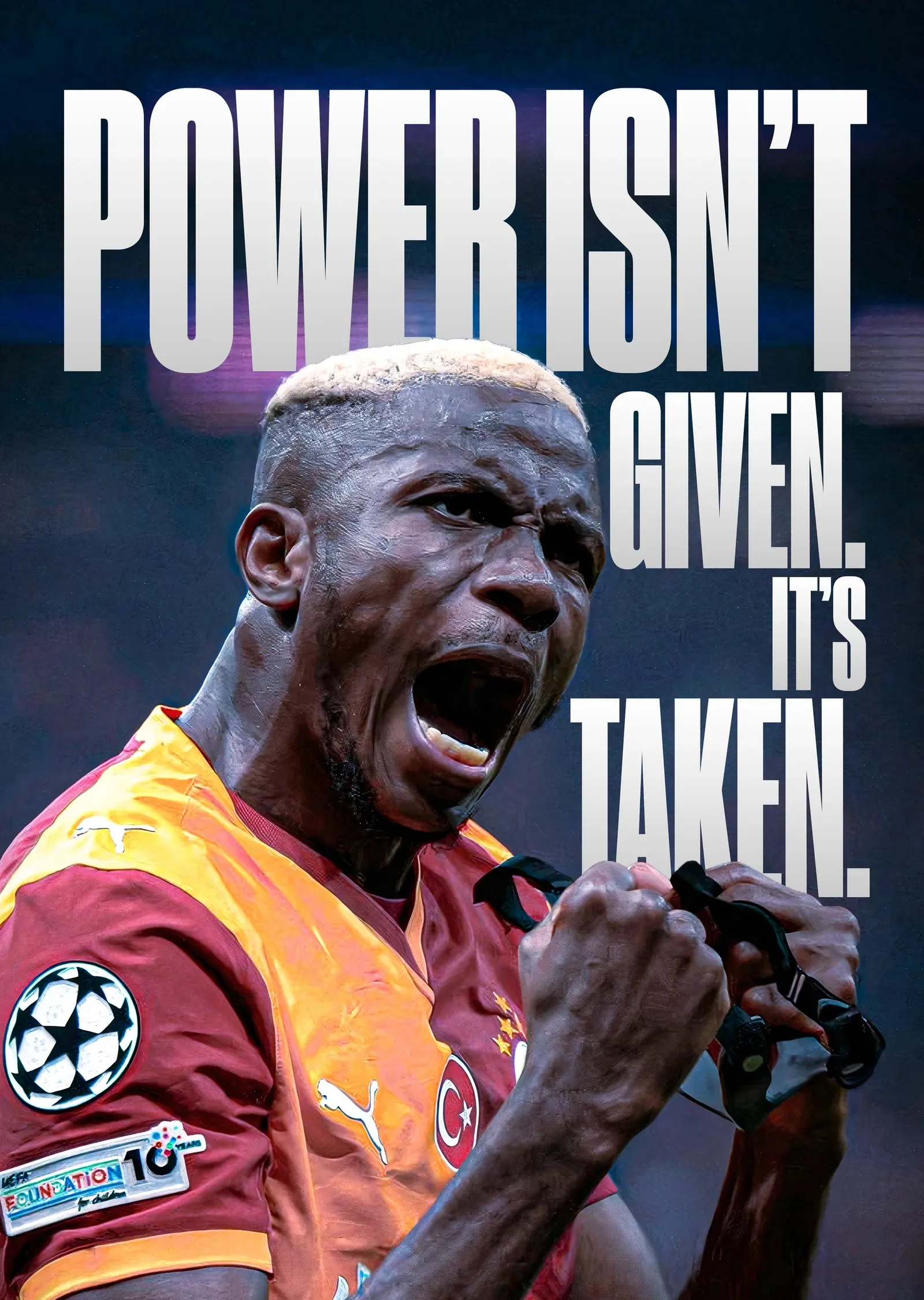 Victor Osimhen: Güç Verilmez, Alınır metal tablo
