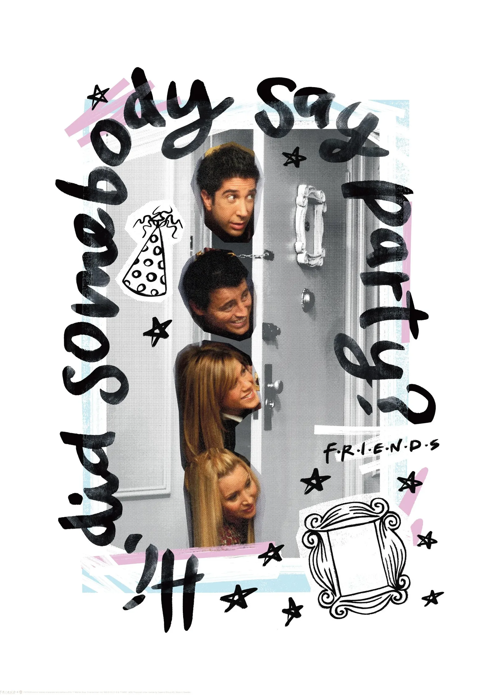 Friends: Party mi Dedin? metal tablo