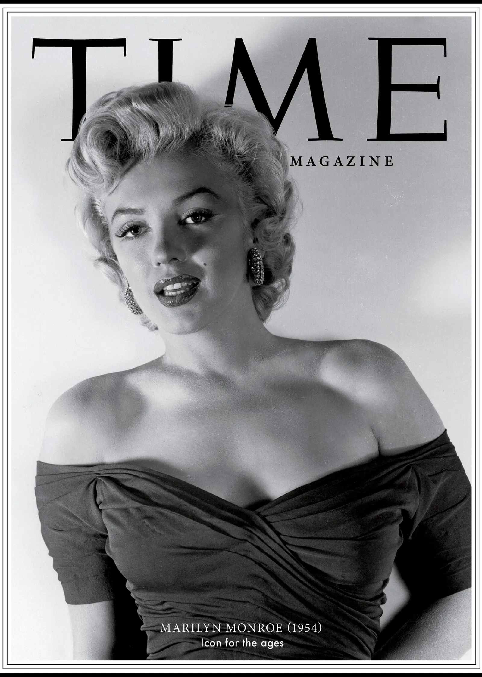 Marilyn Monroe Time Dergisi Kapağı metal tablo
