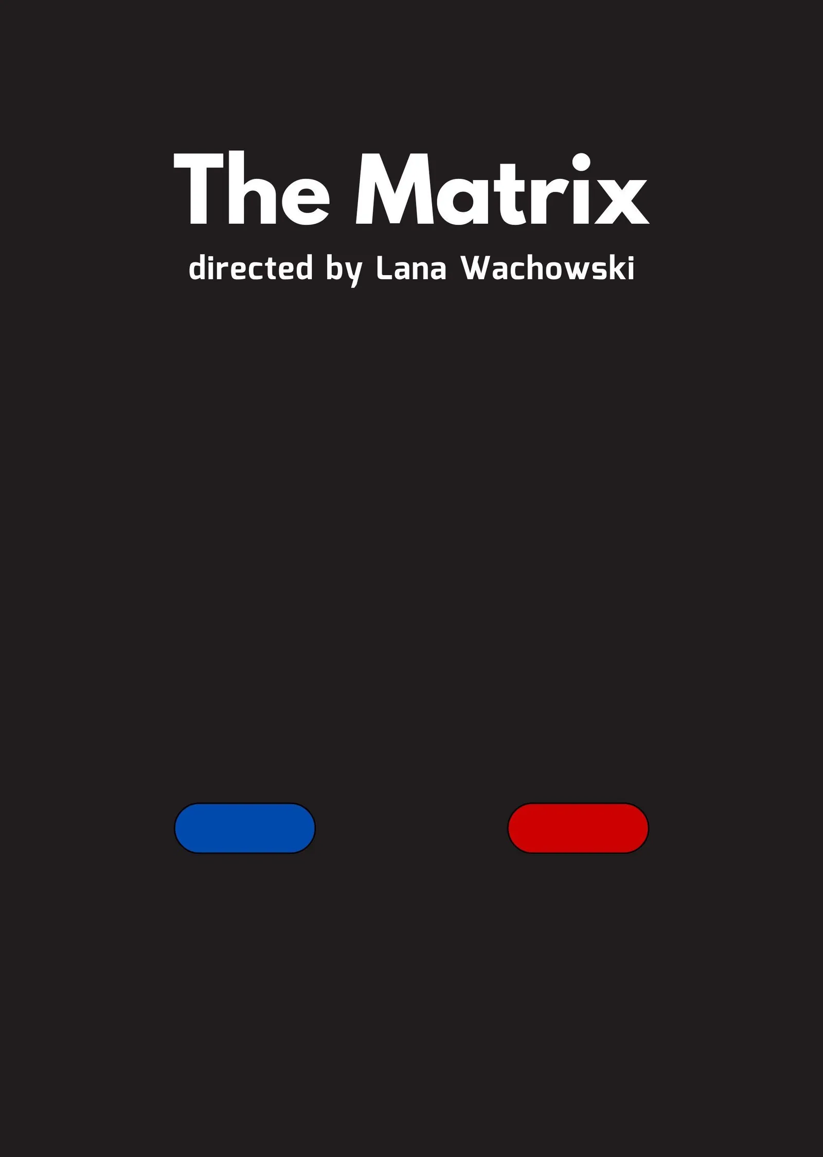 The Matrix - Mavi ve Kırmızı Hap metal tablo