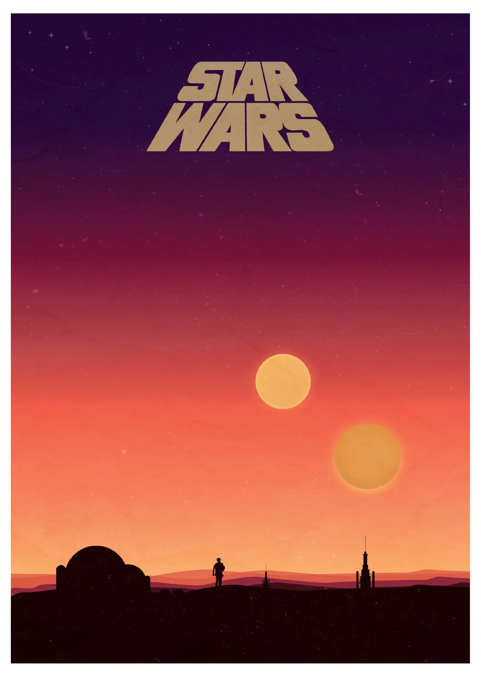 Star Wars: İkiz Güneşler metal tablo