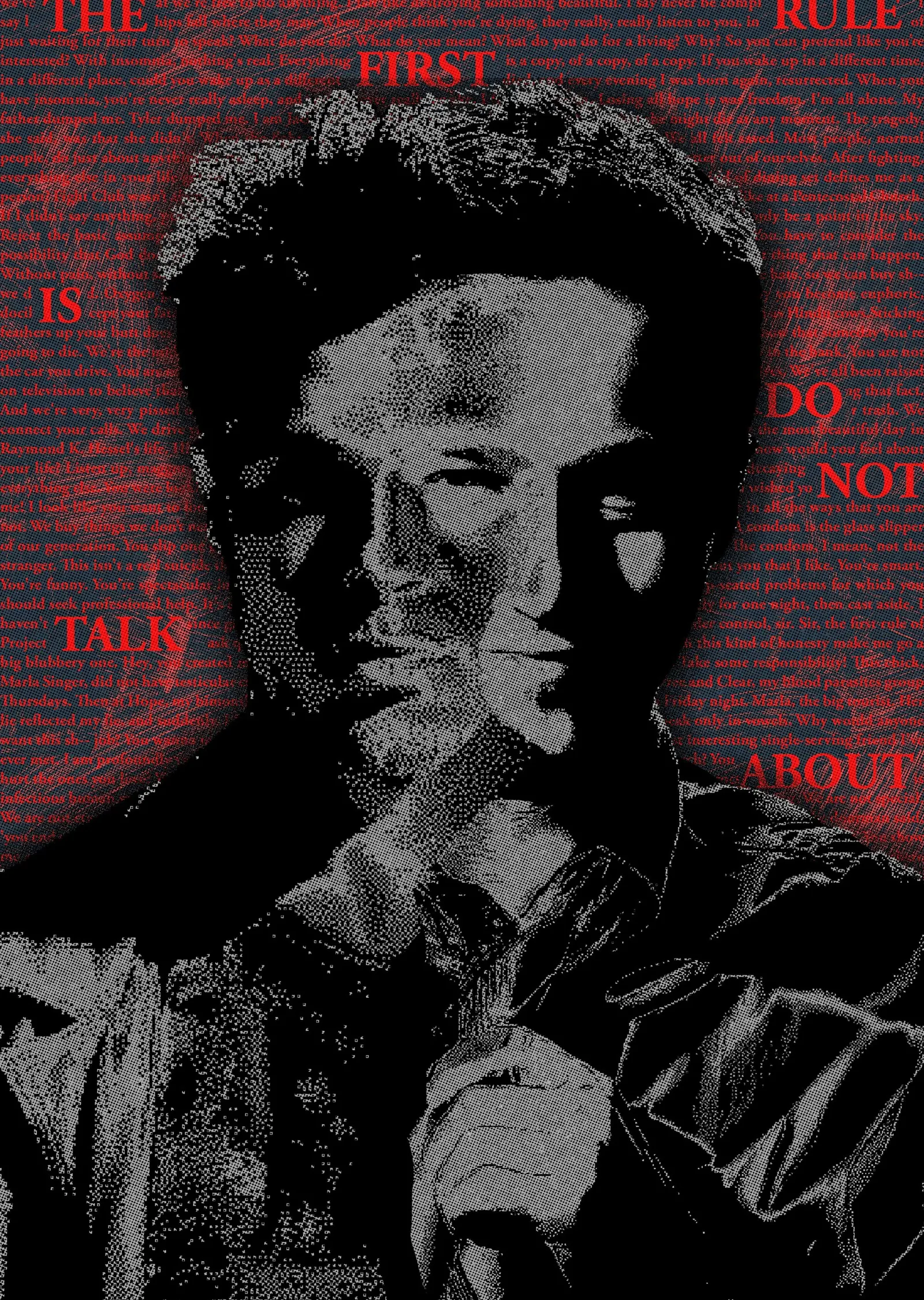 Fight Club - Dövüş Kulübü Tyler Durden metal tablo