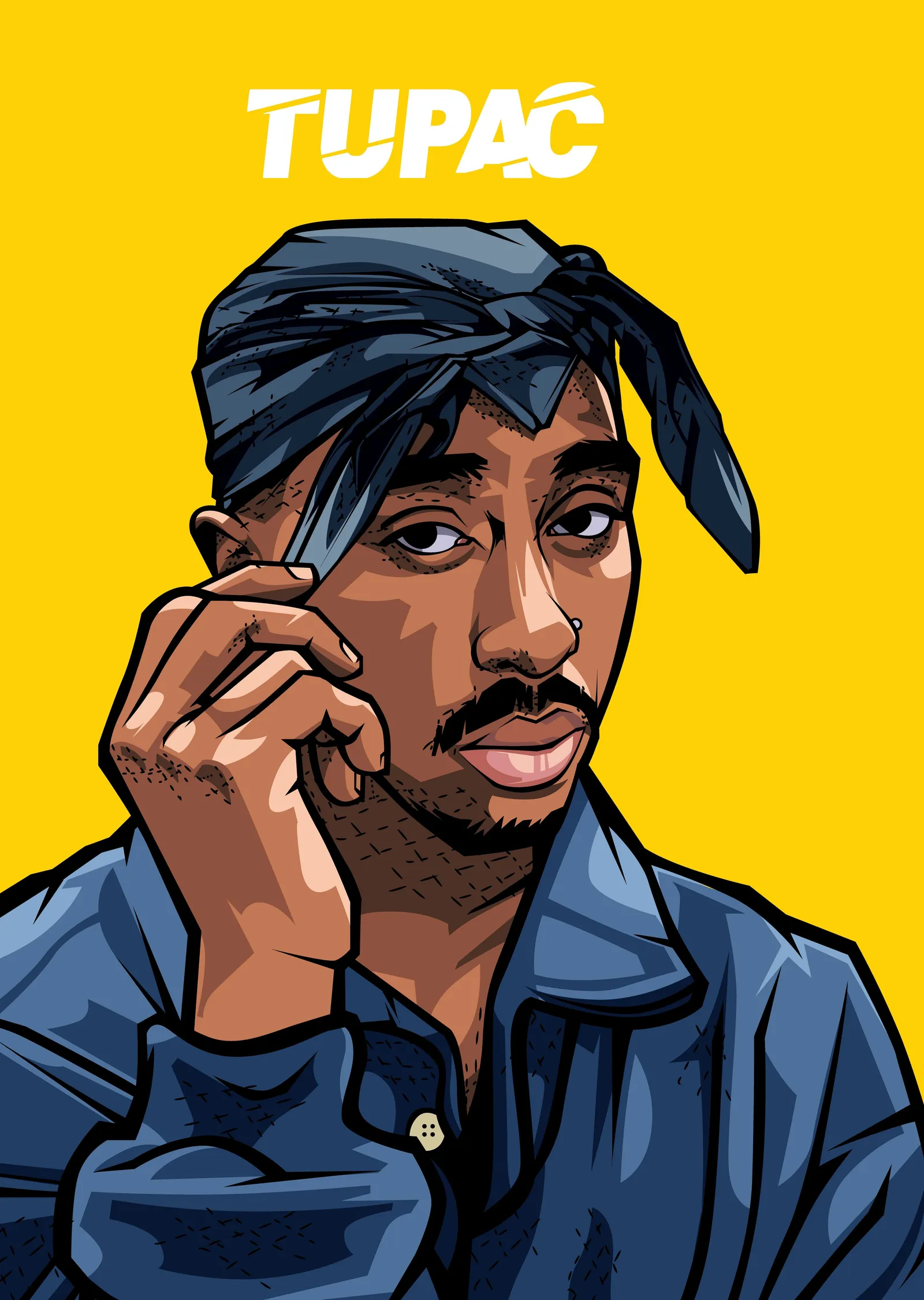 Tupac: Efsanevi Rapçi metal tablo