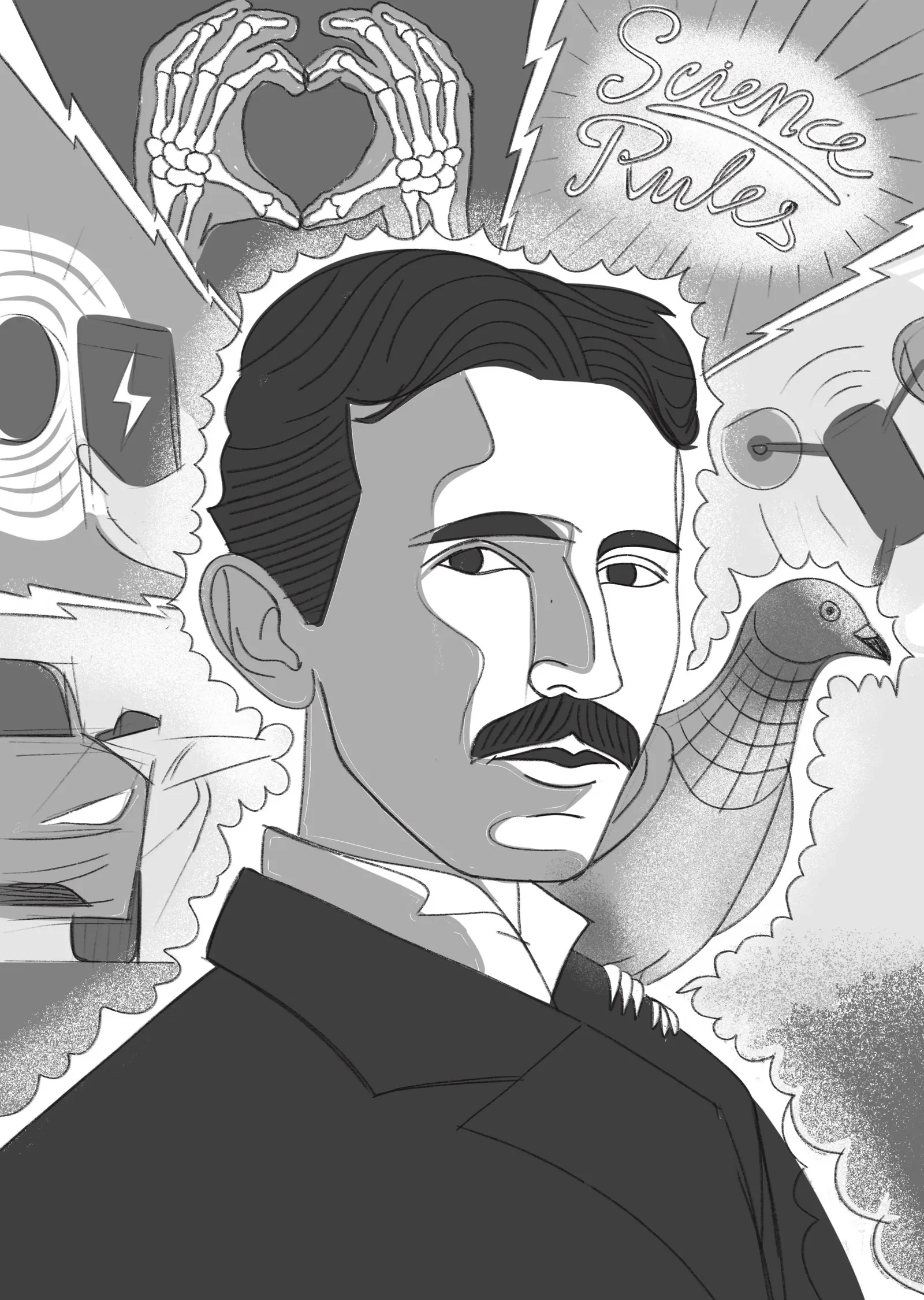 Nikola Tesla: Elektriğin Efendisi metal tablo
