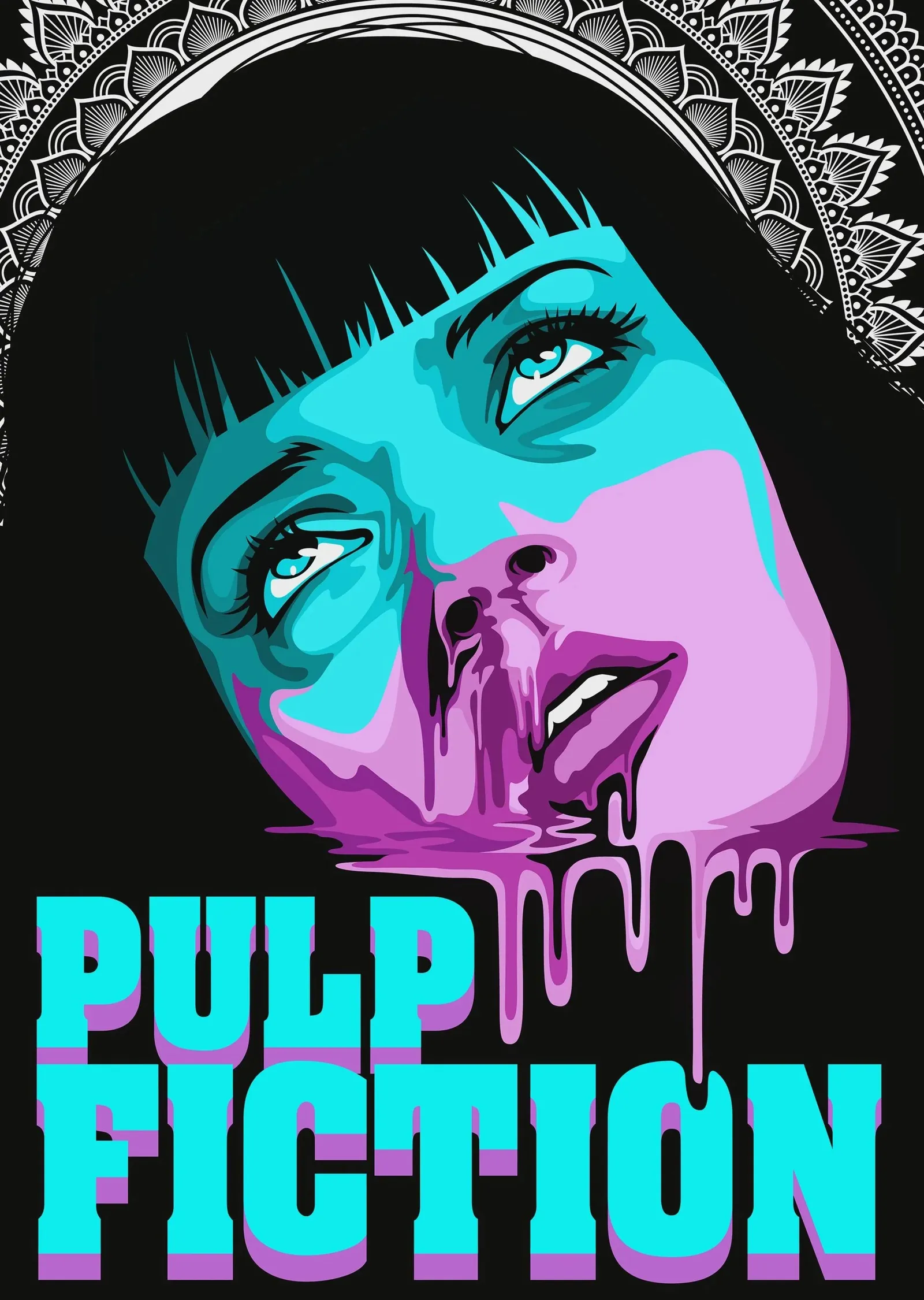 Pulp Fiction Film Afişi metal tablo