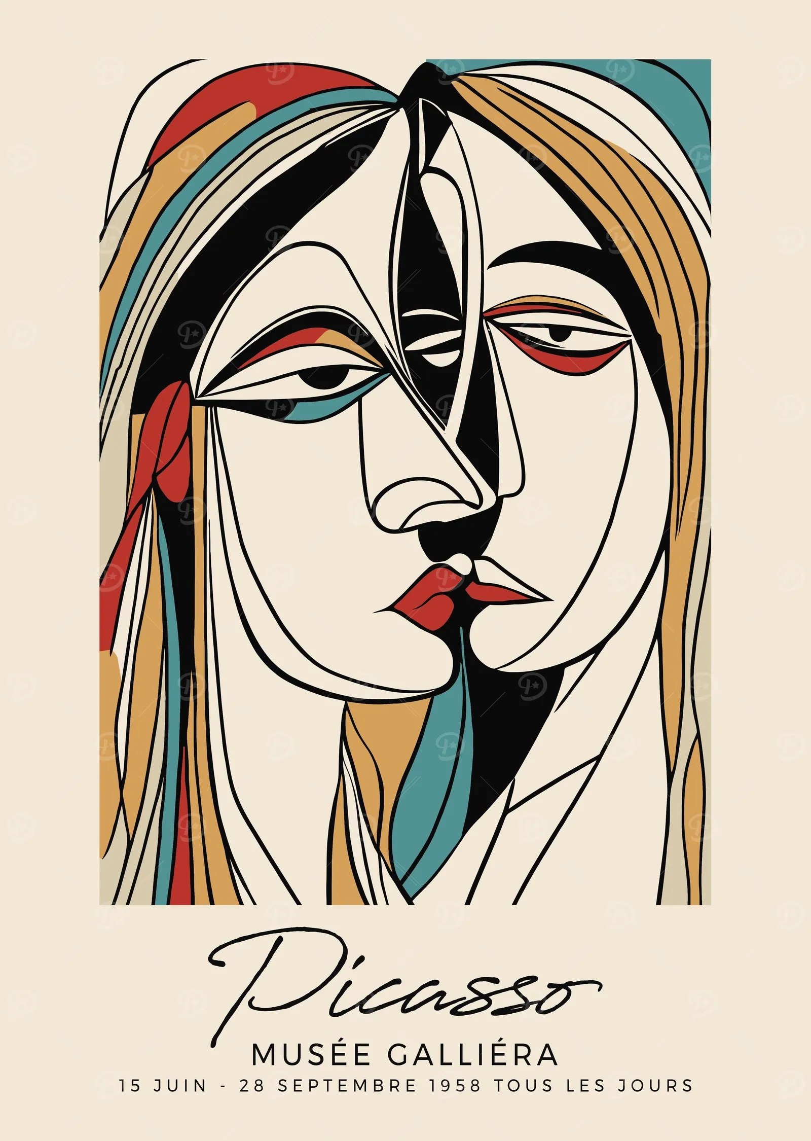 Picasso: Musée Galliéra Sergisi metal tablo