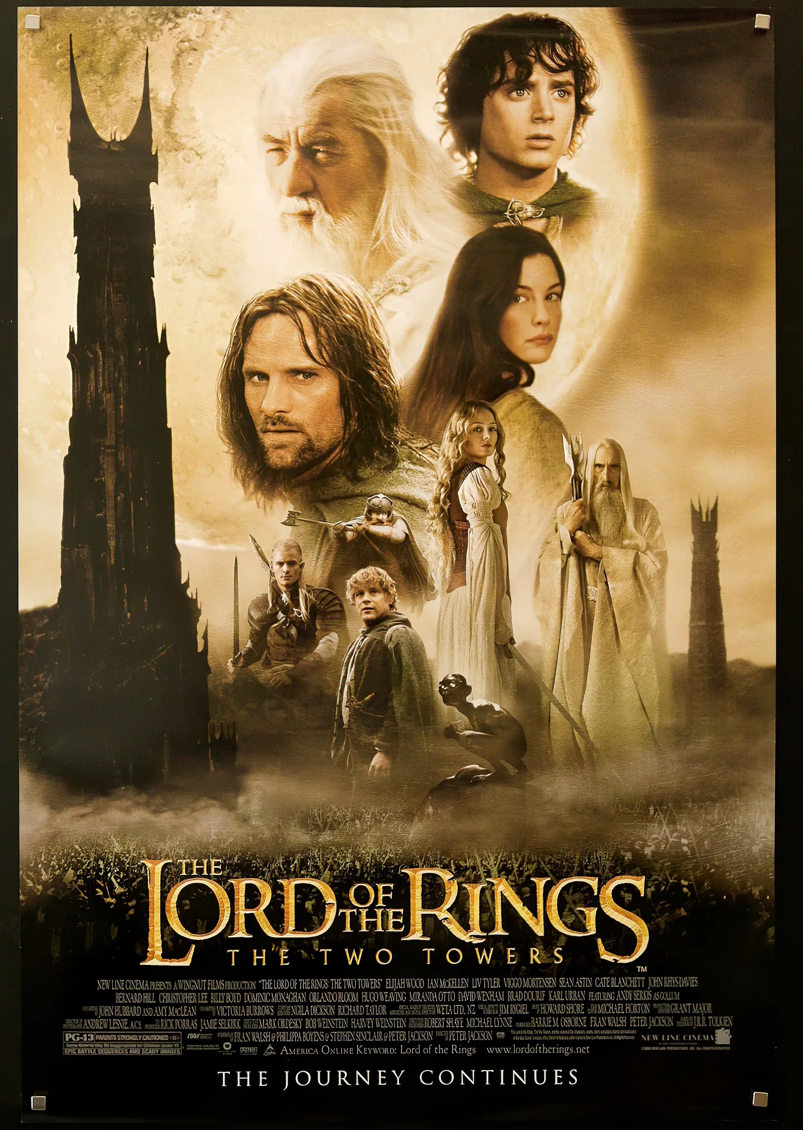 The Lord of the Rings: The Two Towers - İki Kule metal tablo