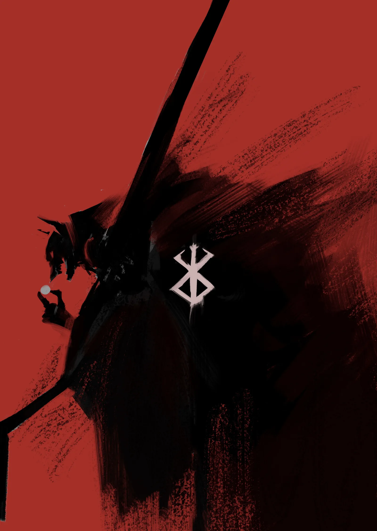 Berserk Guts metal tablo