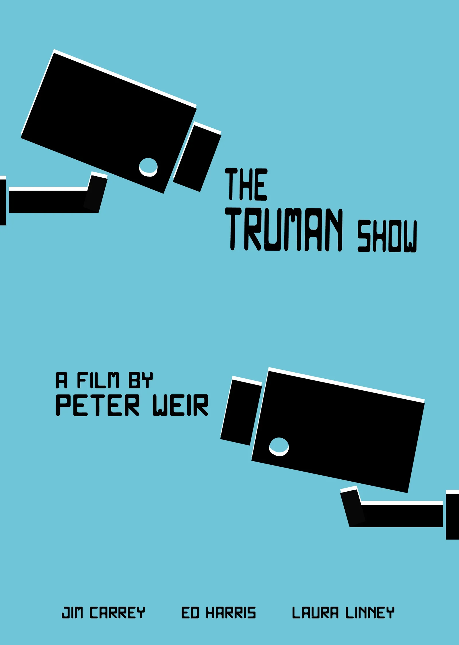 The Truman Show Minimalist metal tablo
