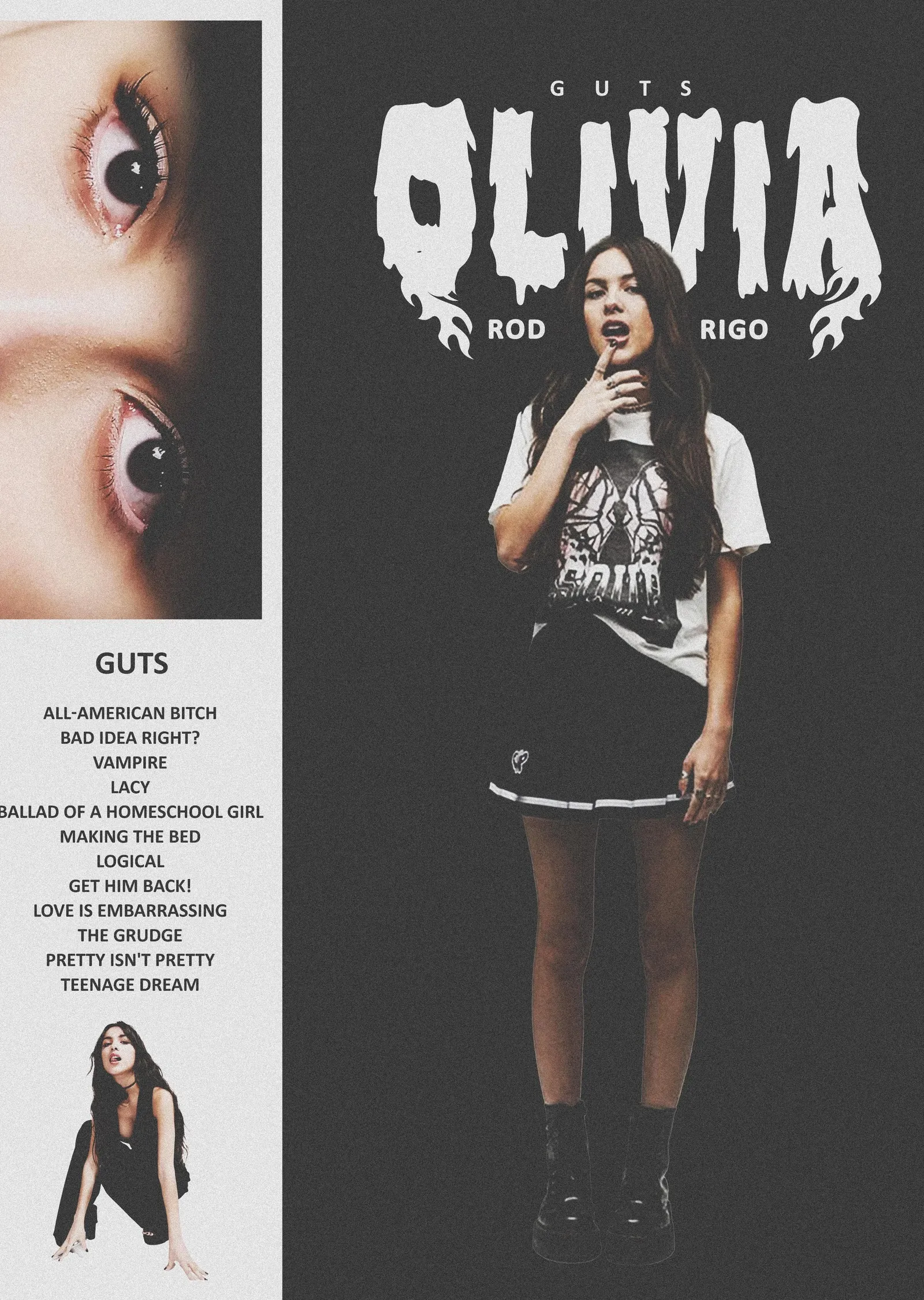 Olivia Rodrigo metal tablo
