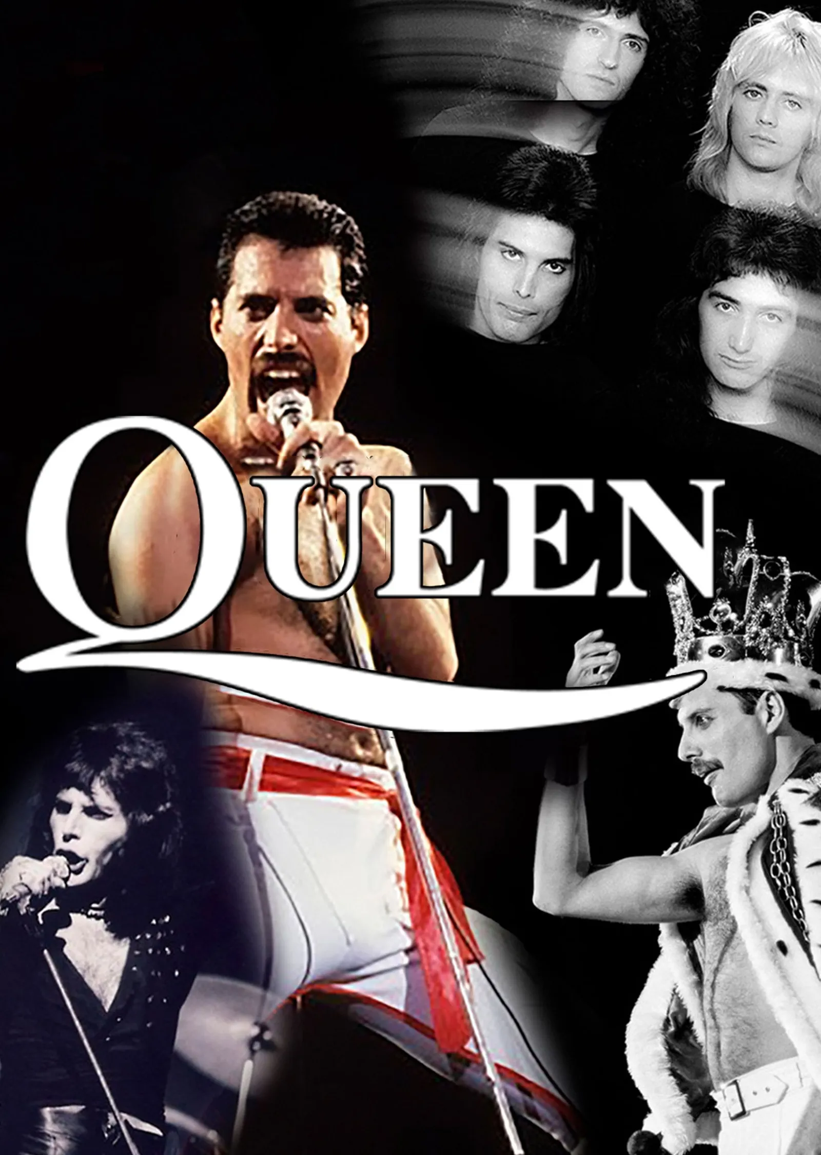 Queen: Grup Kolajı metal tablo
