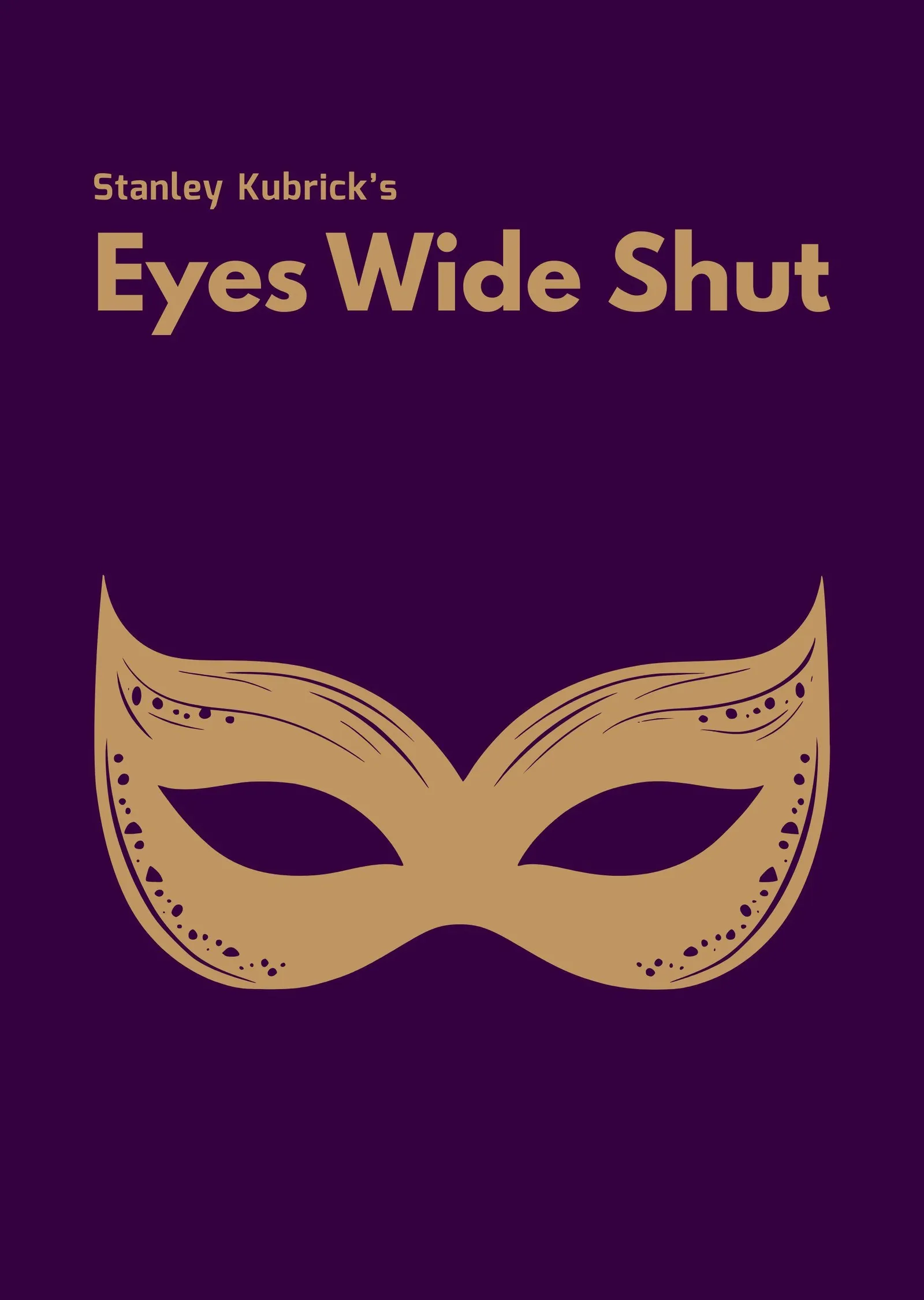 Eyes Wide Shut - Gözleri Tamamen Kapalı metal tablo