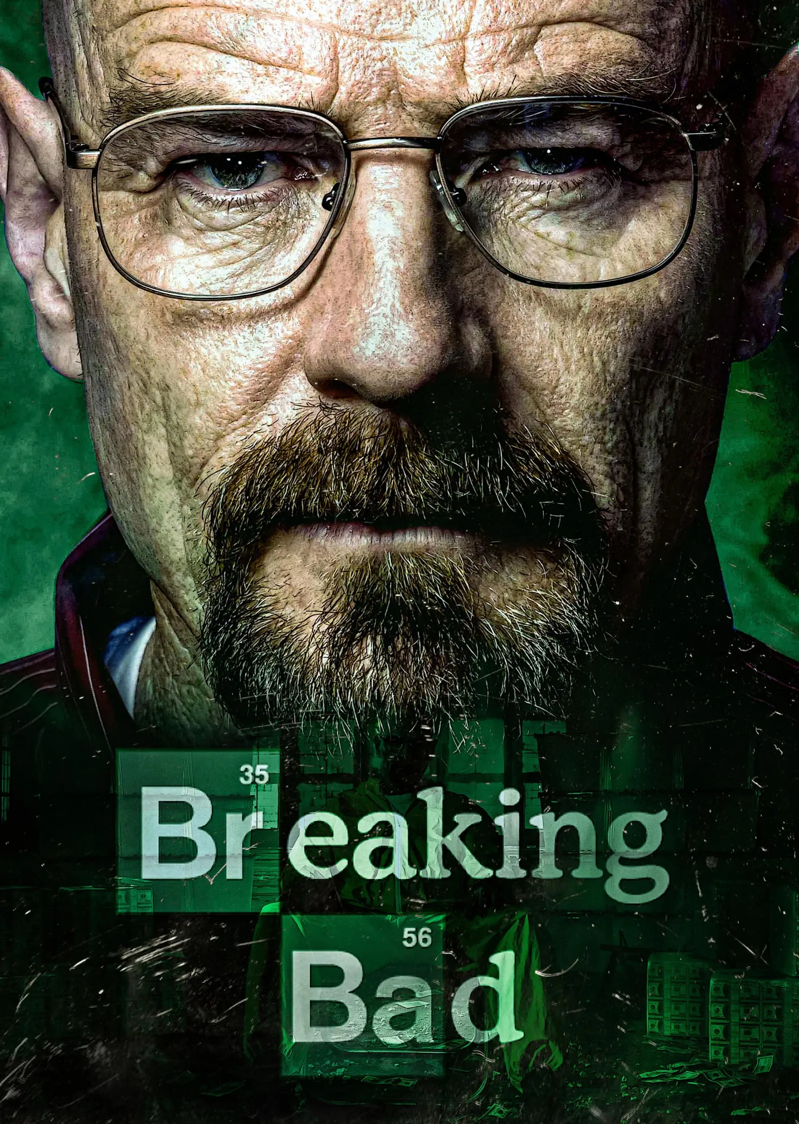 Walter White Breaking Bad metal tablo