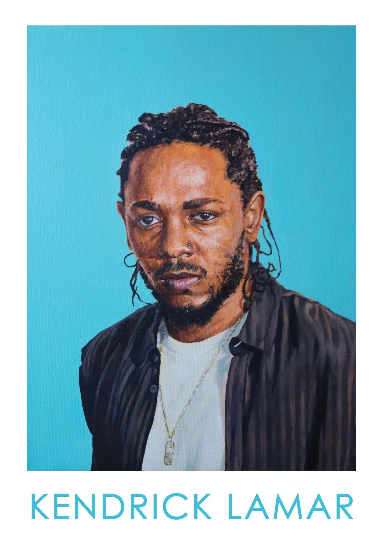 Kendrick Lamar metal tablo