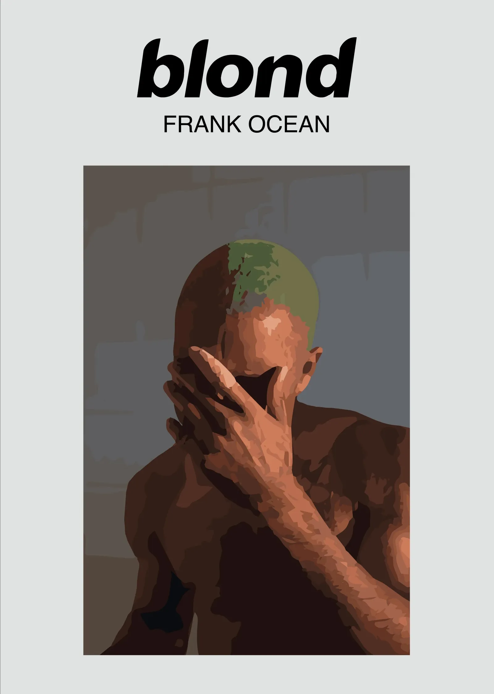Frank Ocean Blond metal tablo