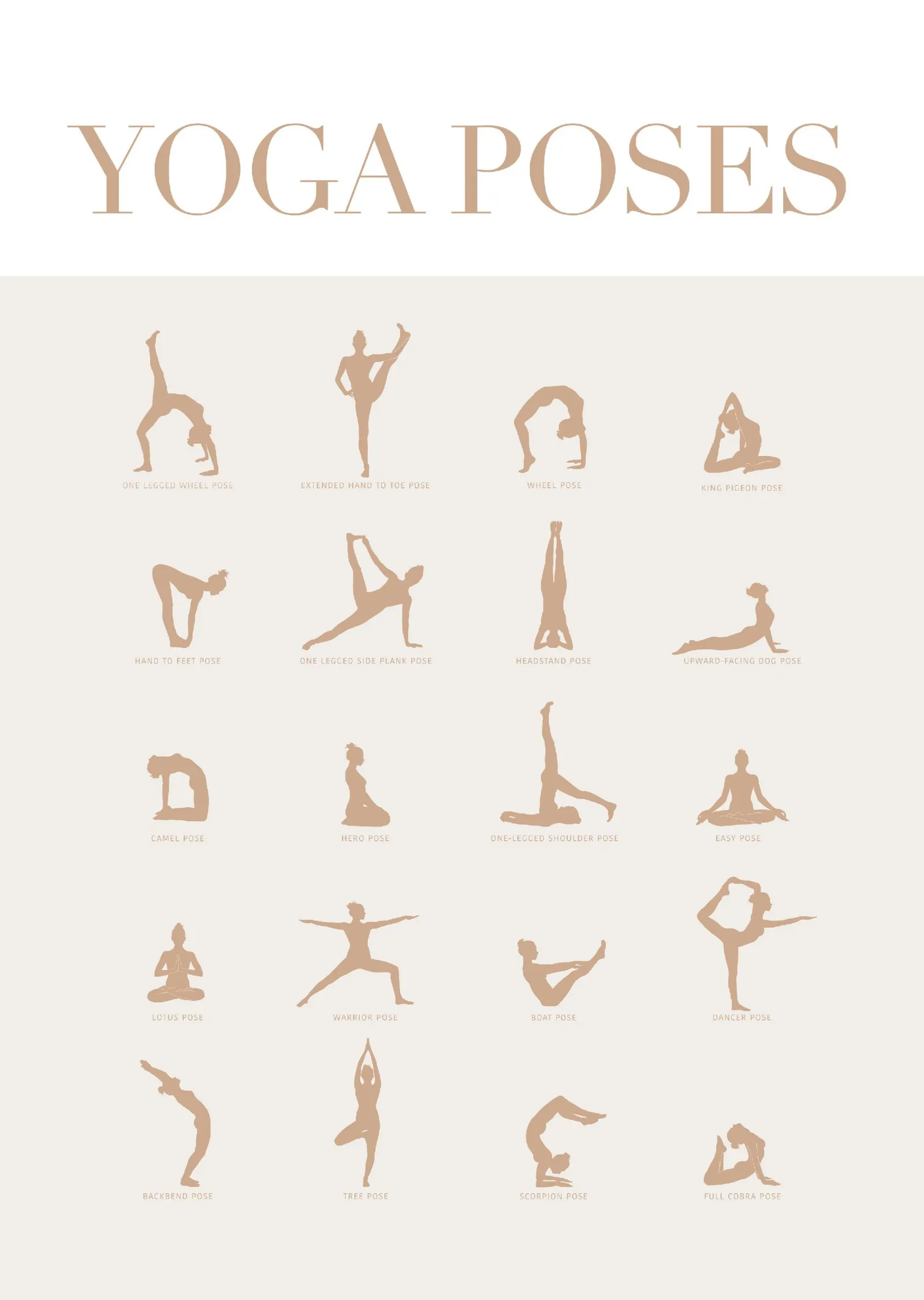 Yoga Pozisyonları metal tablo