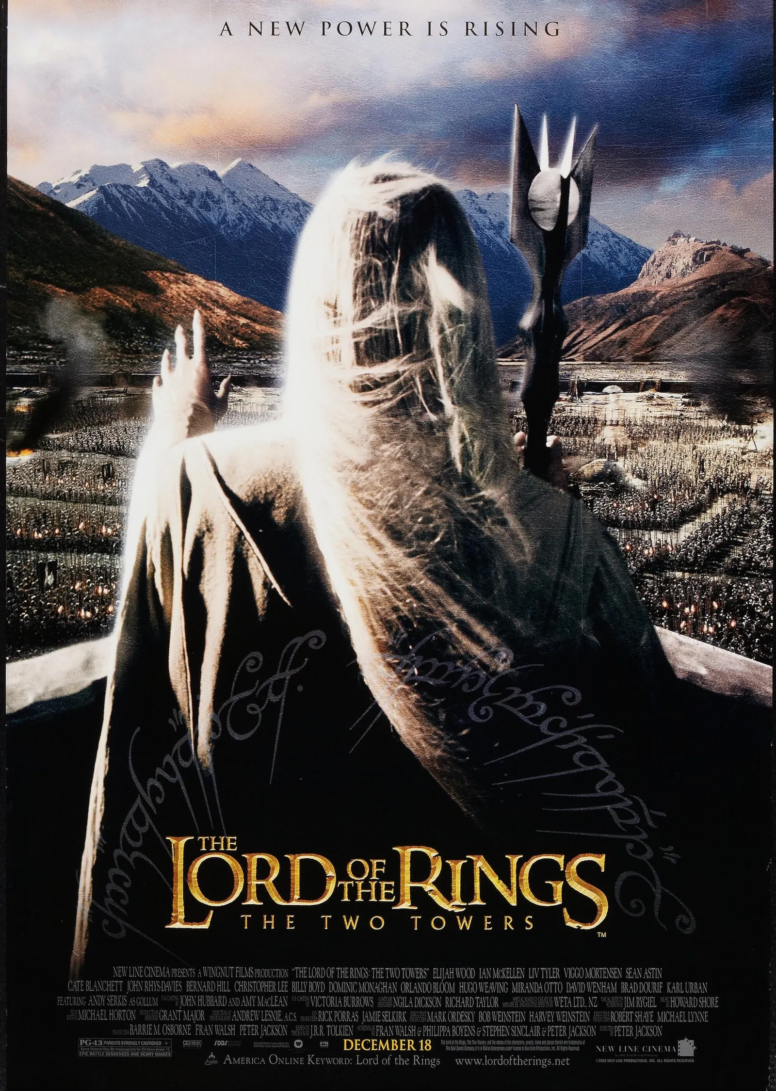 The Lord of the Rings: The Two Towers - İki Kule, Saruman metal tablo