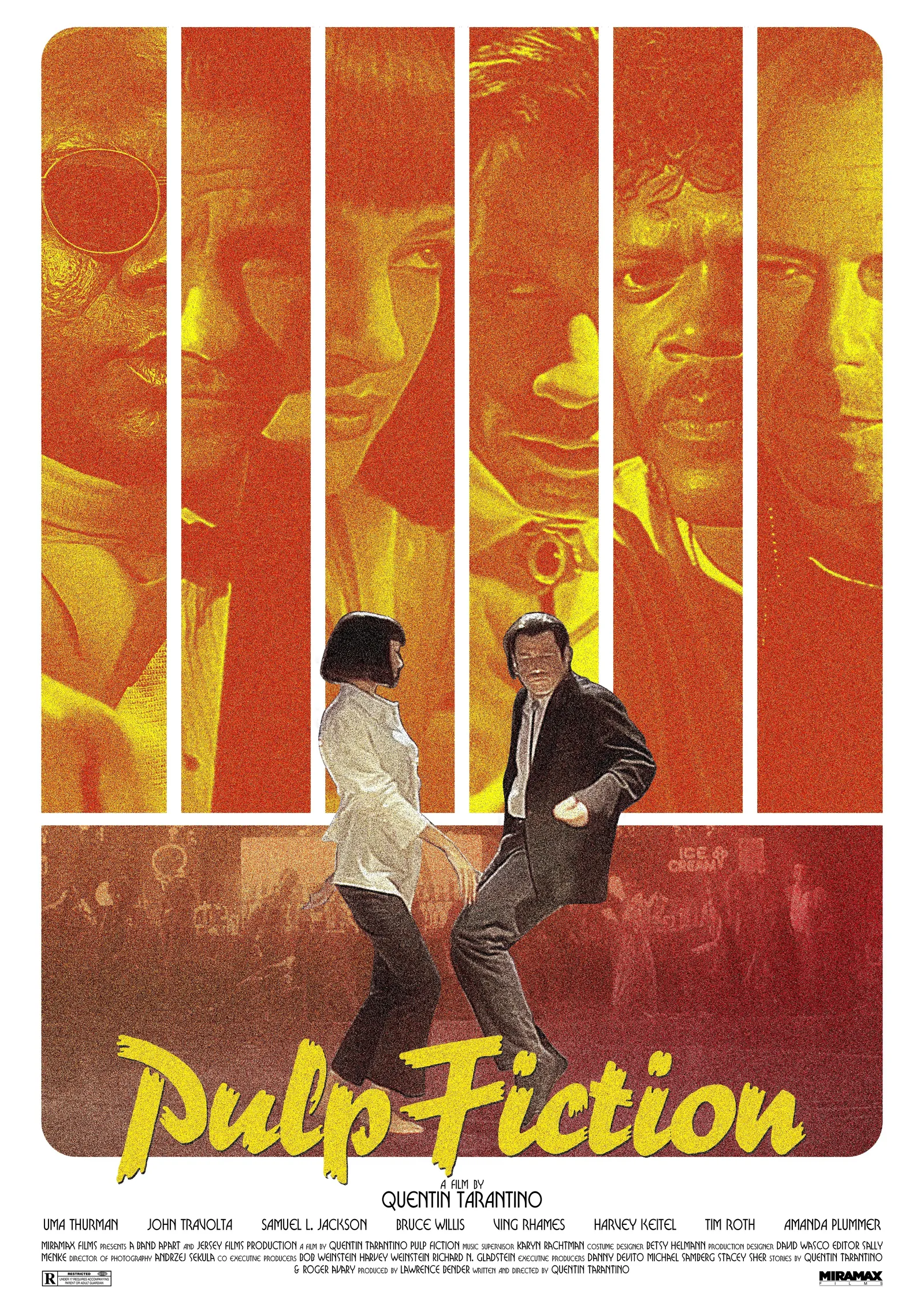 Pulp Fiction (1994) metal tablo