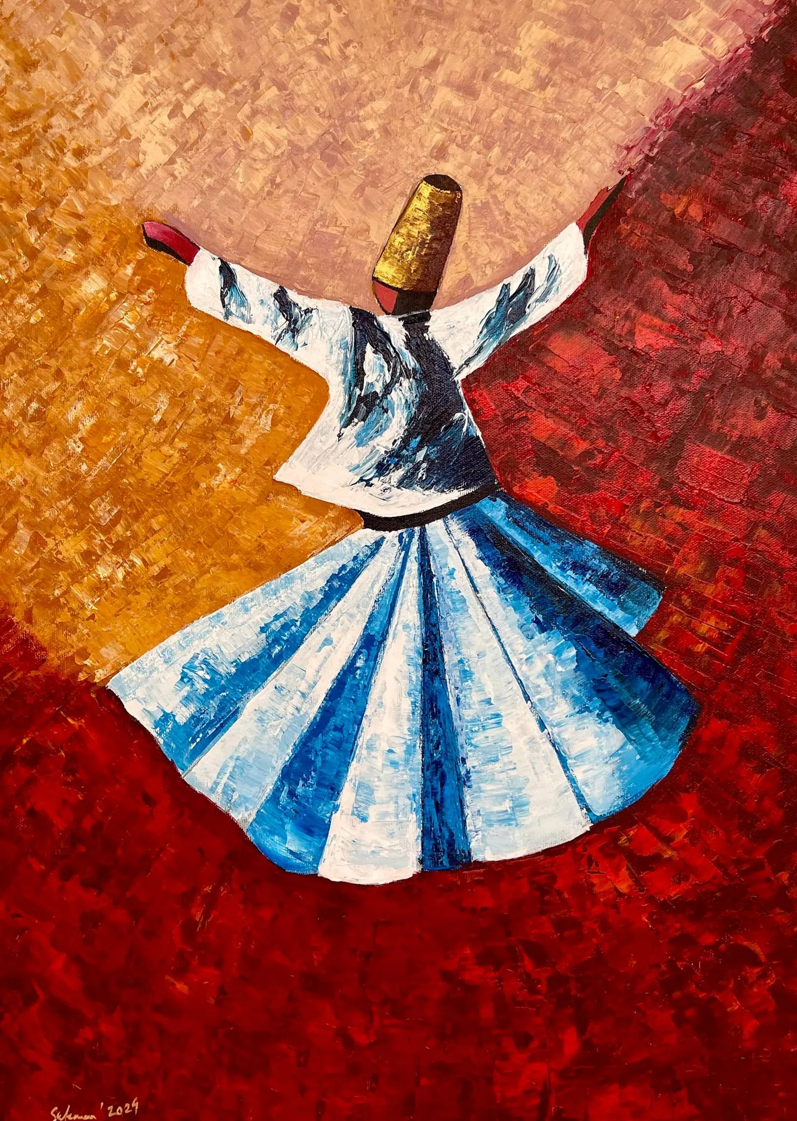 Sufi Derviş: Mevlevi Semazen metal tablo