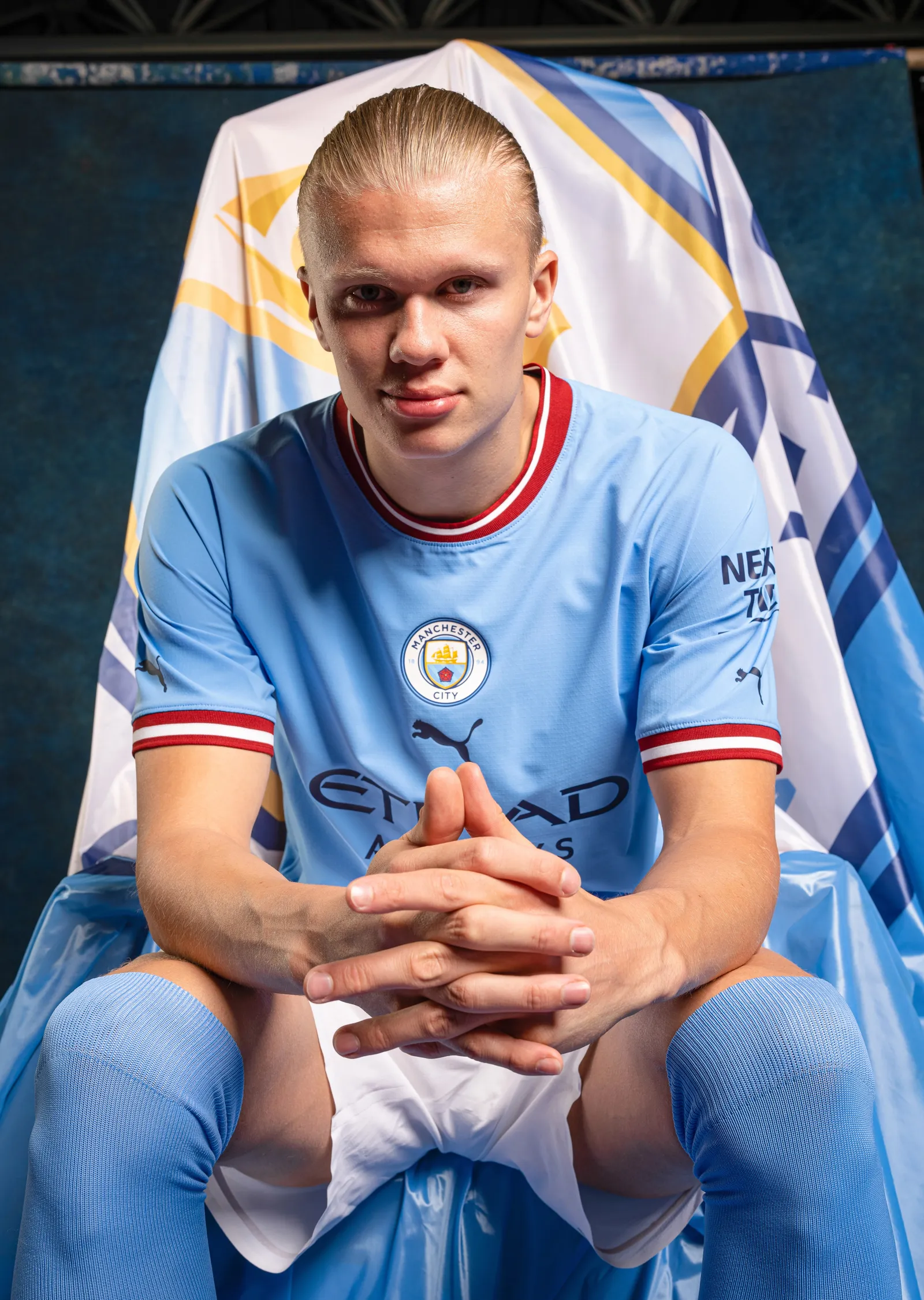 Haaland: Manchester City Futbol metal tablo