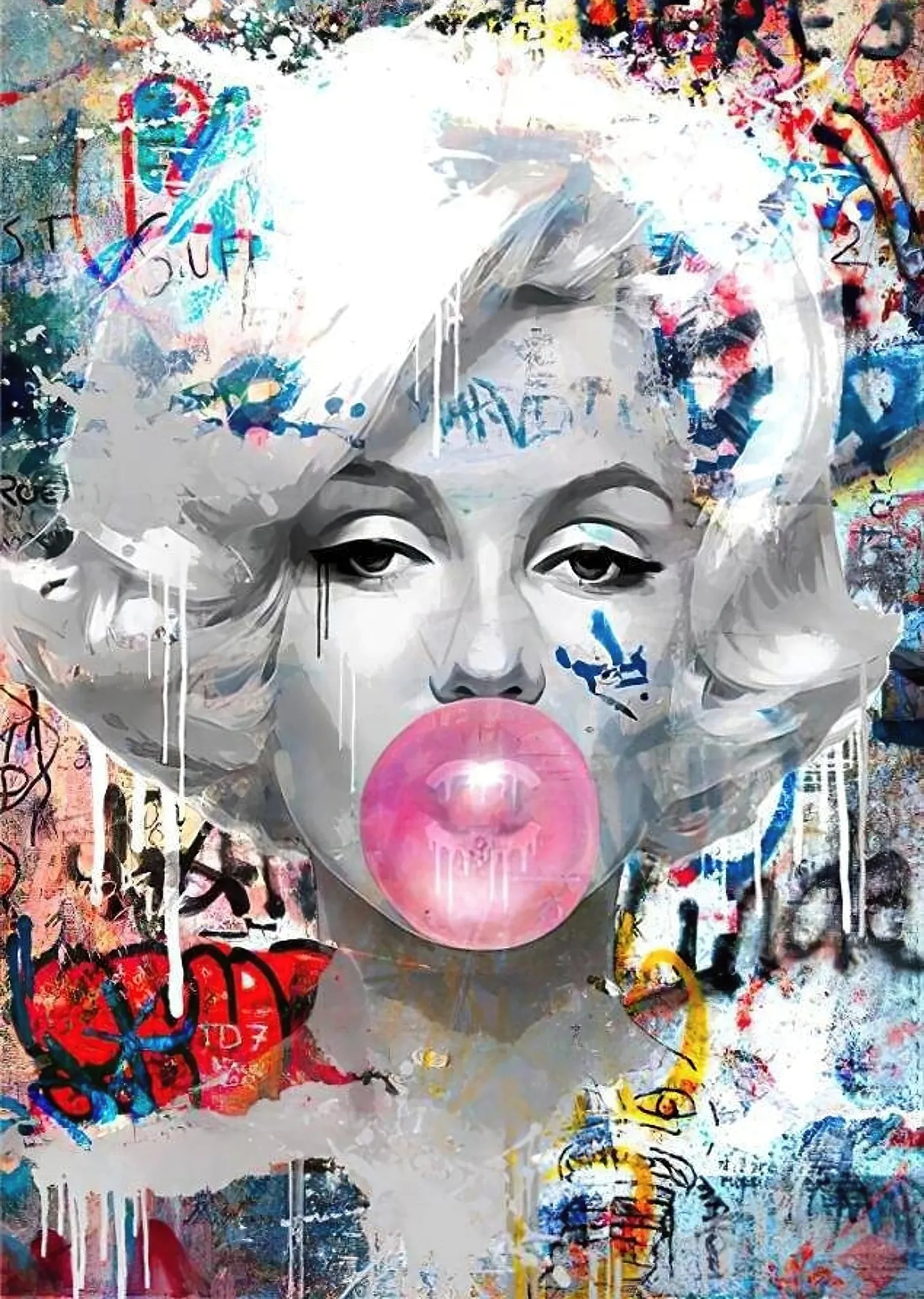 Marilyn Monroe Pop Sanatı metal tablo