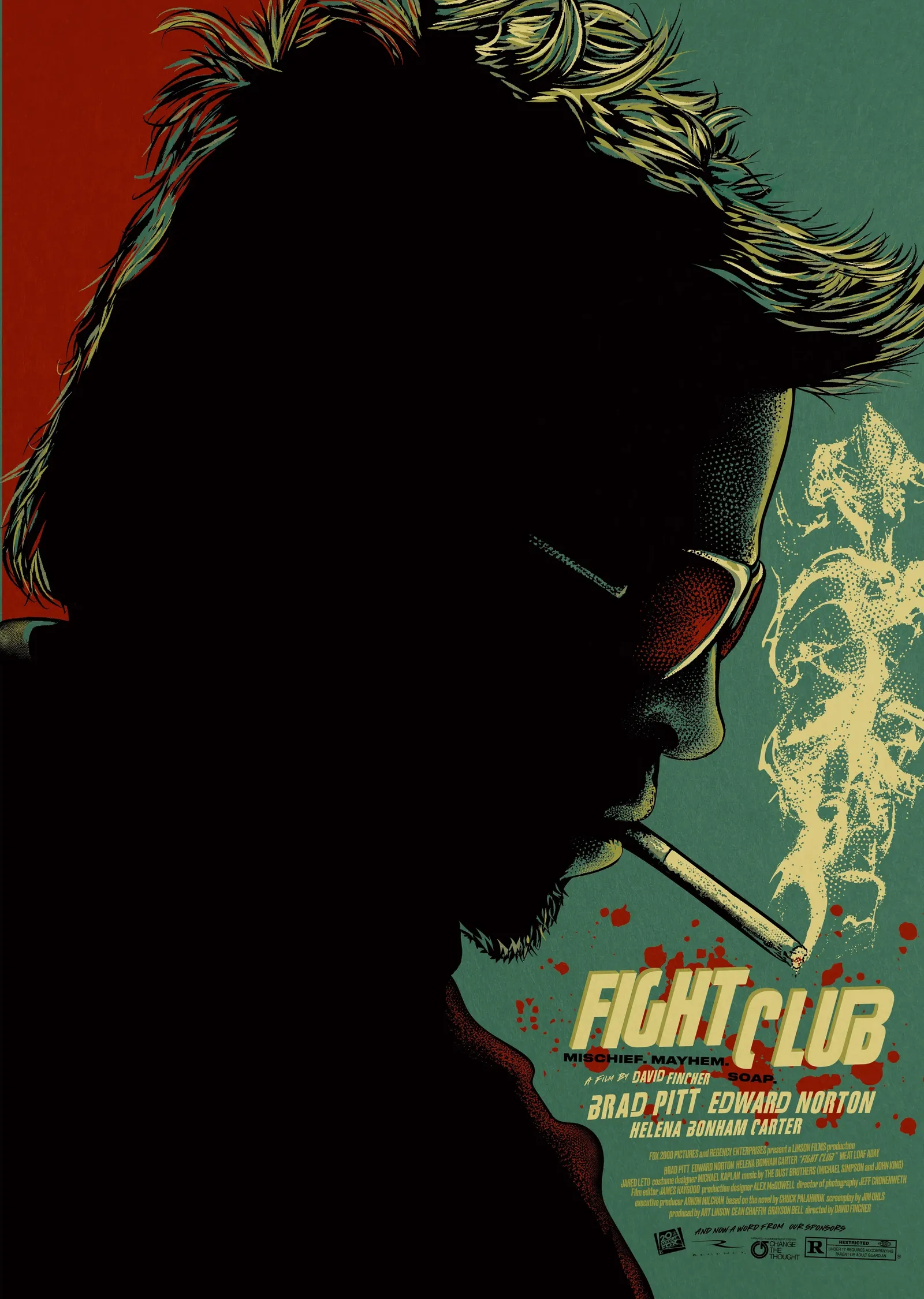Fight Club - Dövüş Kulübü (Alternatif Poster) metal tablo