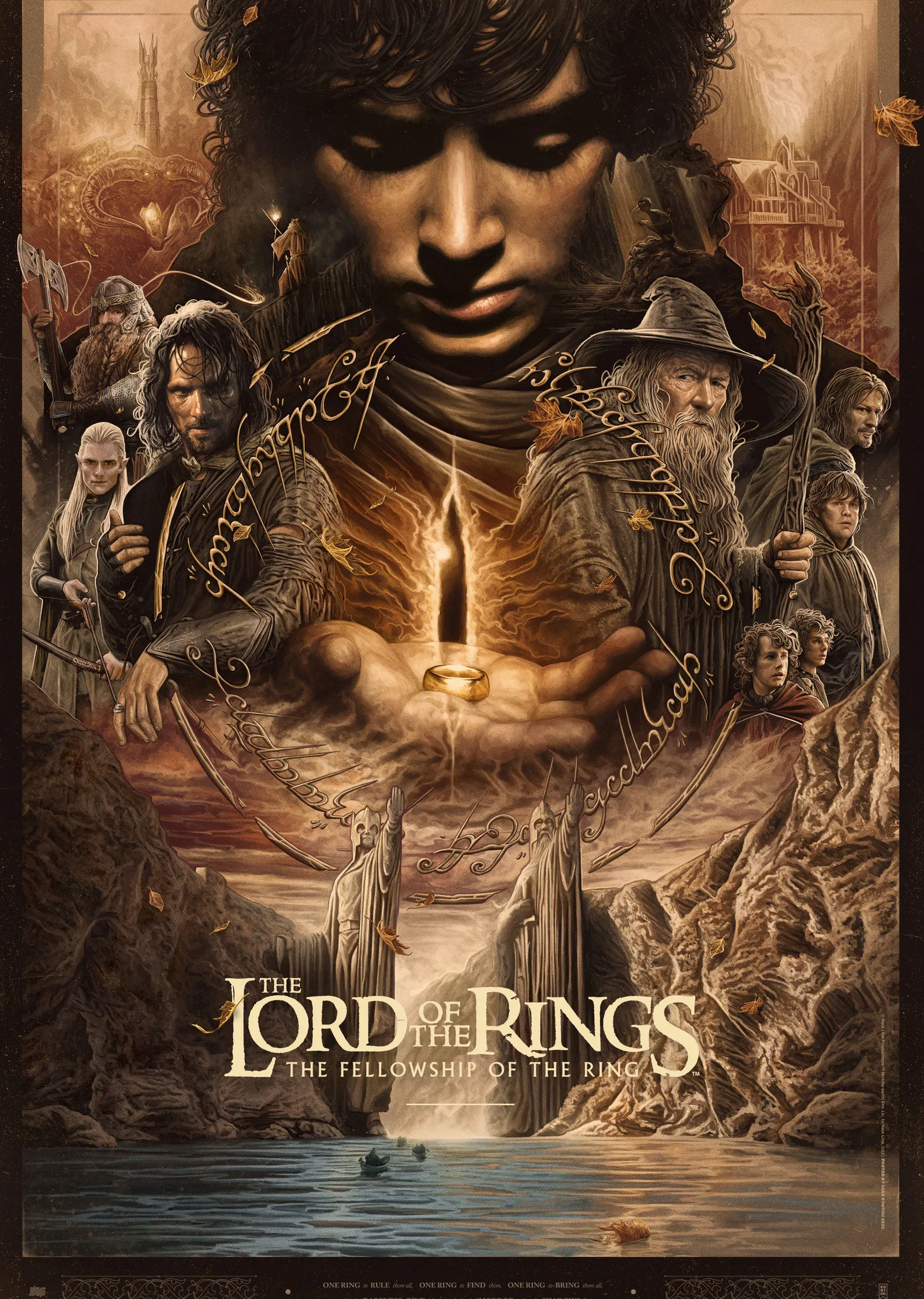 The Lord of the Rings - Yüzüklerin Efendisi: Dostluk metal tablo