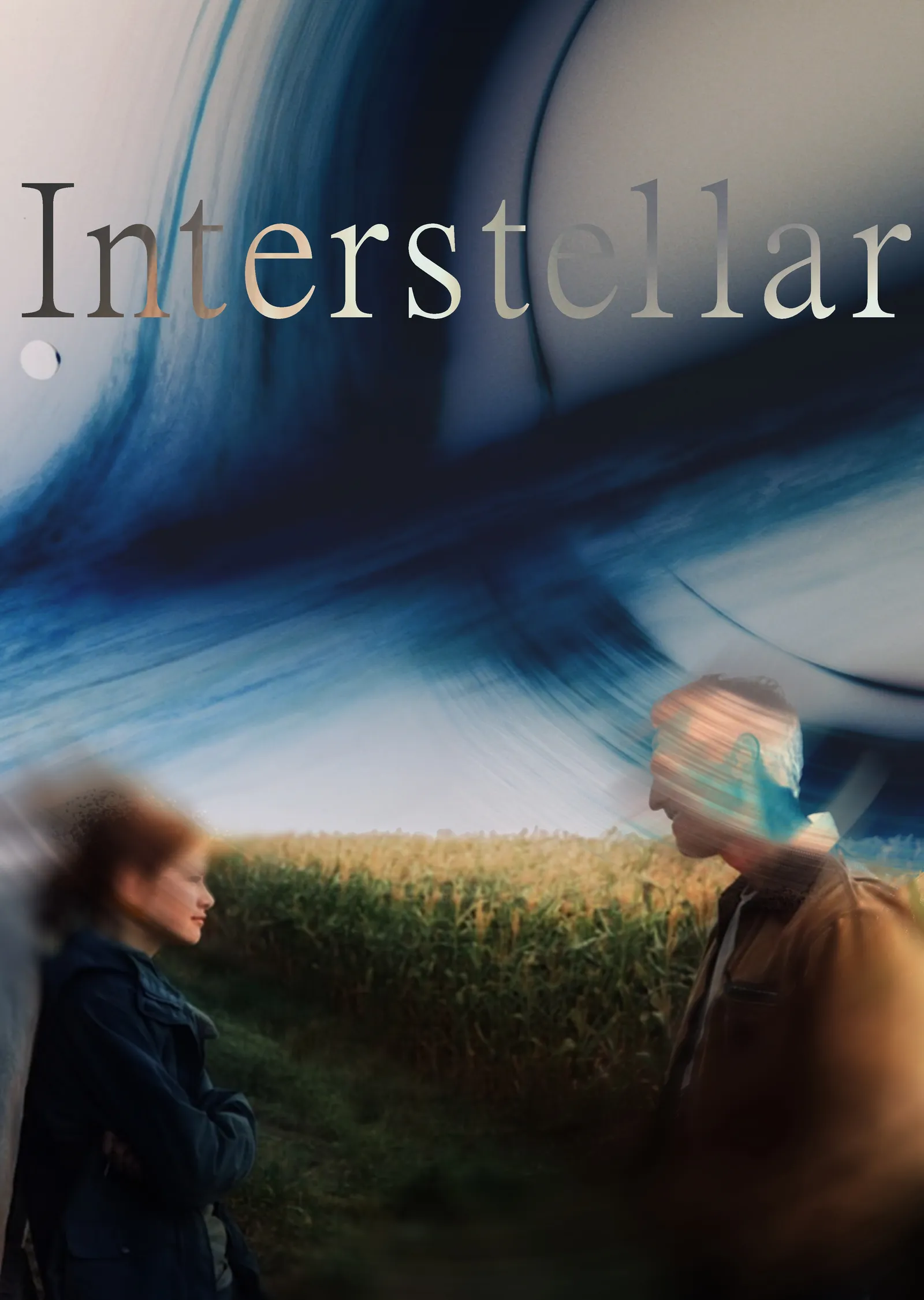 Interstellar - Mavi Dalgalar ve Çiftçi metal tablo