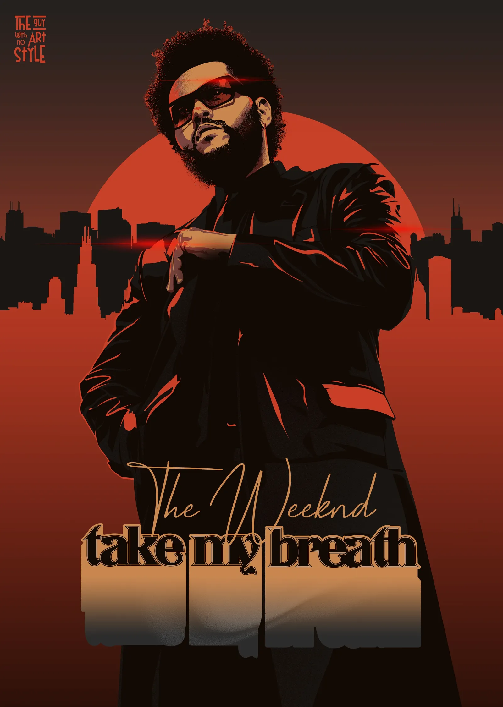 The Weeknd: Take My Breath metal tablo