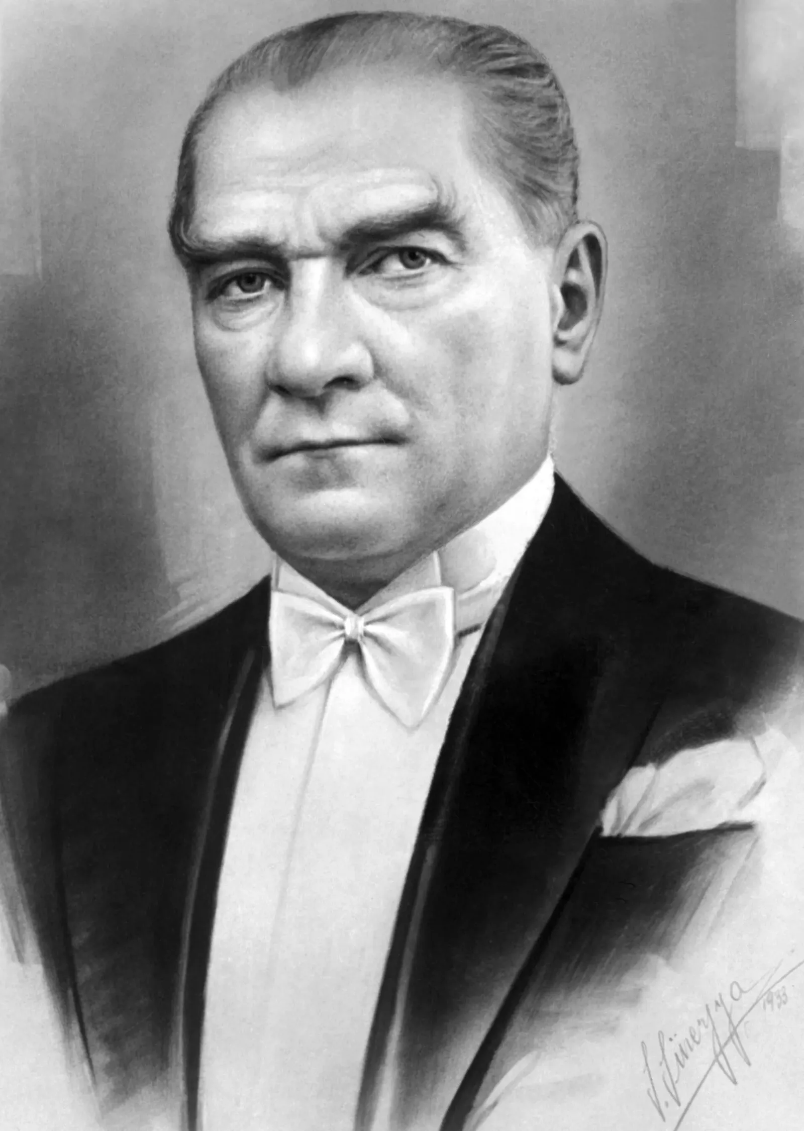 Mustafa Kemal Atatürk: Smokinli Portre metal tablo