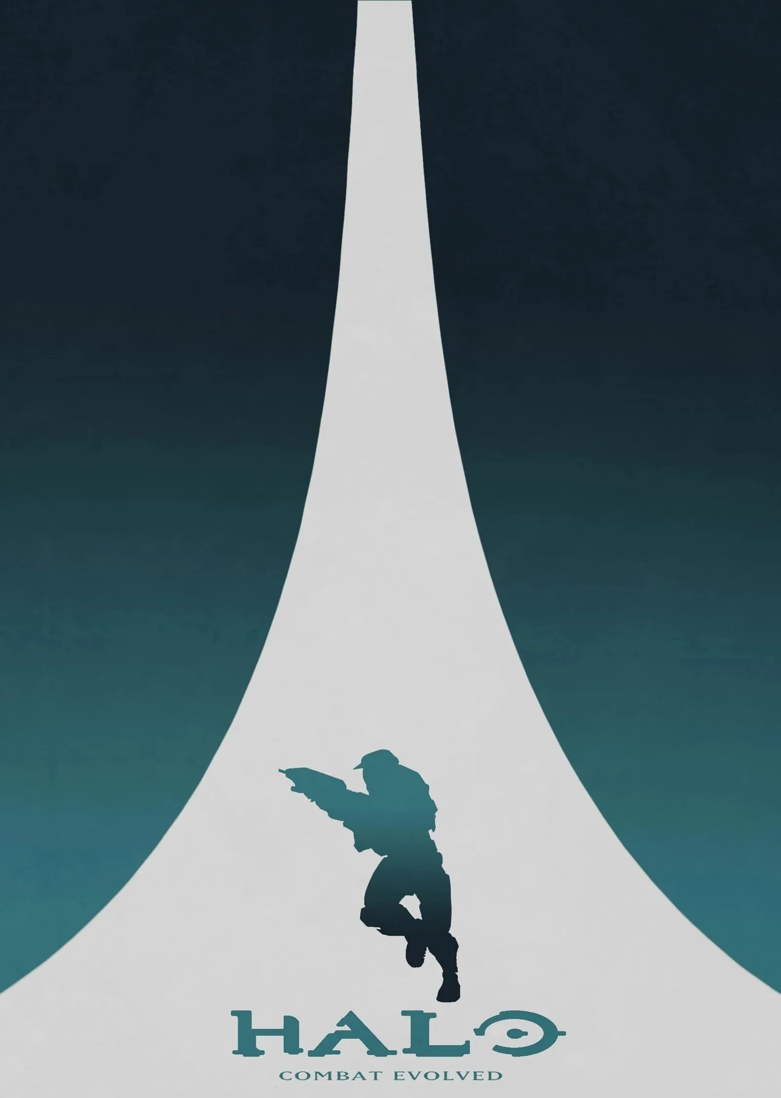 Halo: Combat Evolved Minimalist Oyun metal tablo