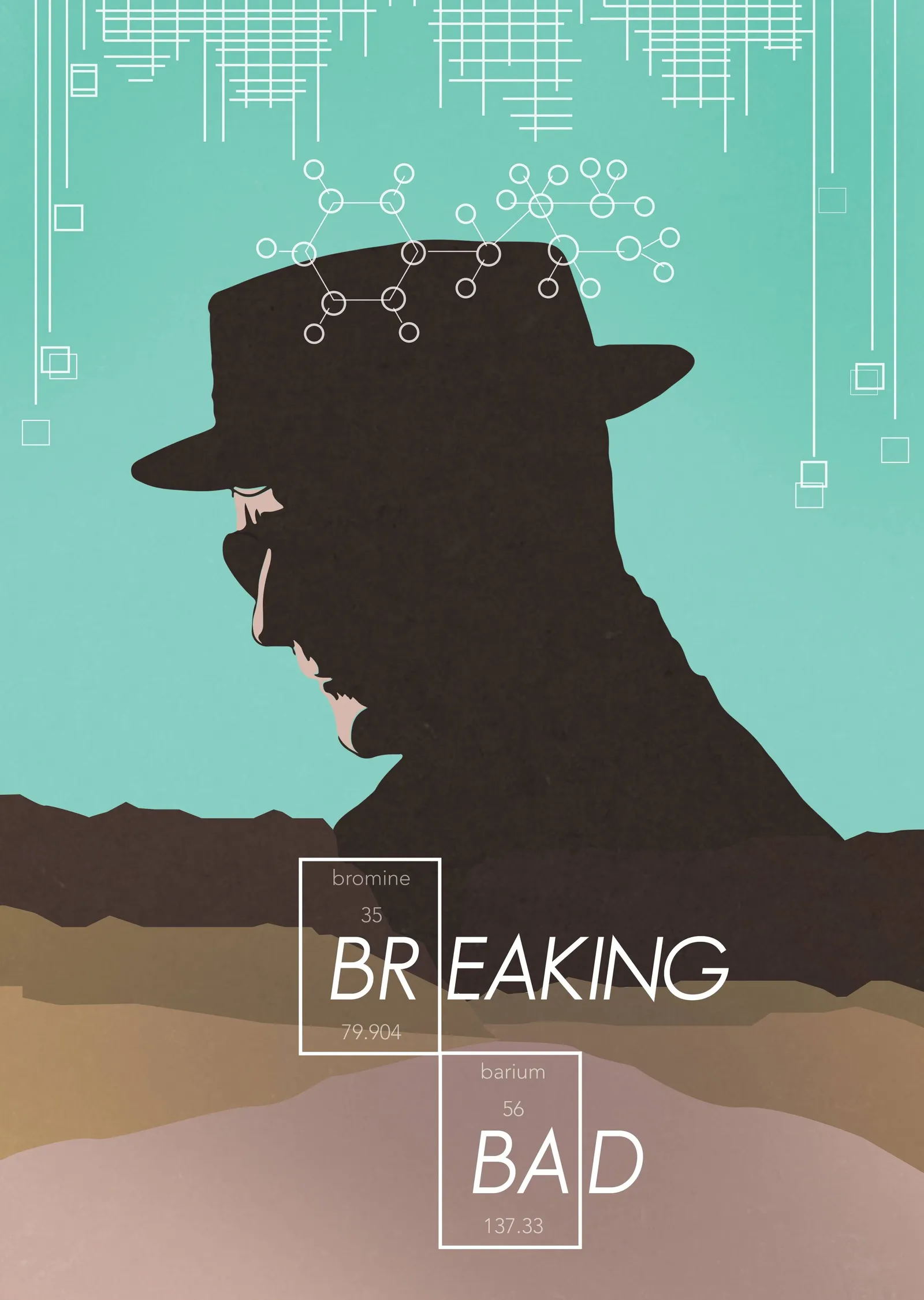 Walter White metal tablo