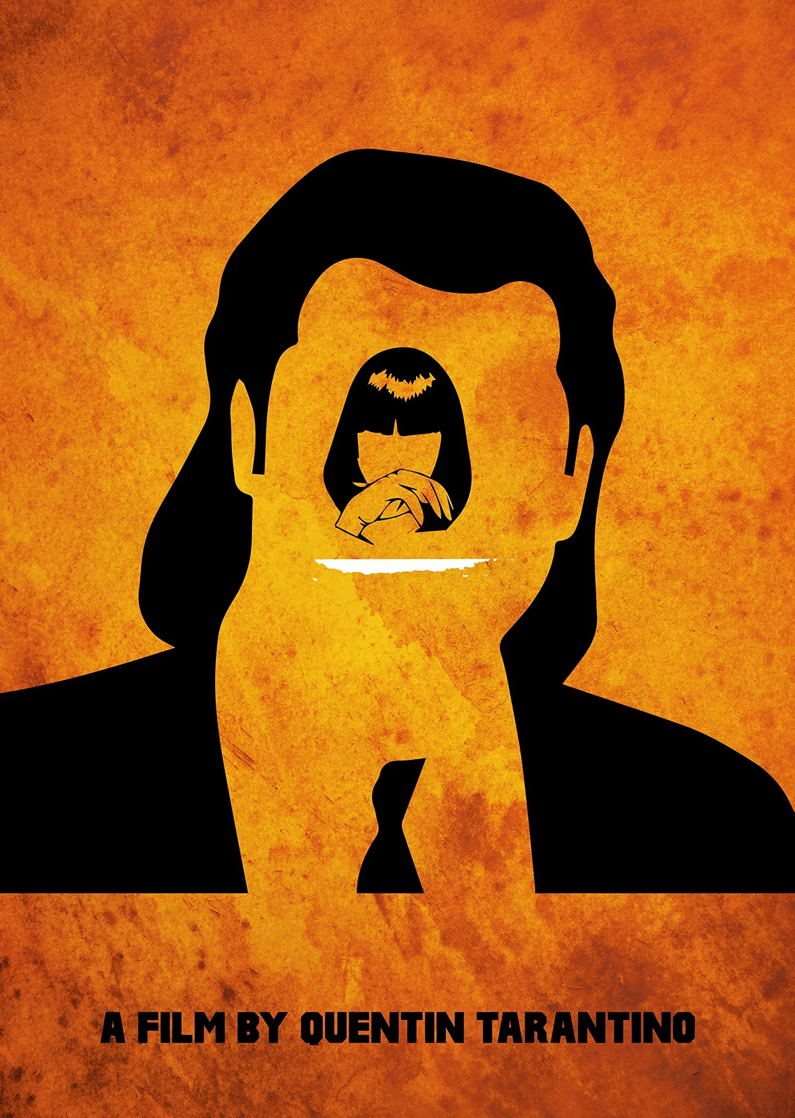 Pulp Fiction: Mia Wallace Minimalist metal tablo