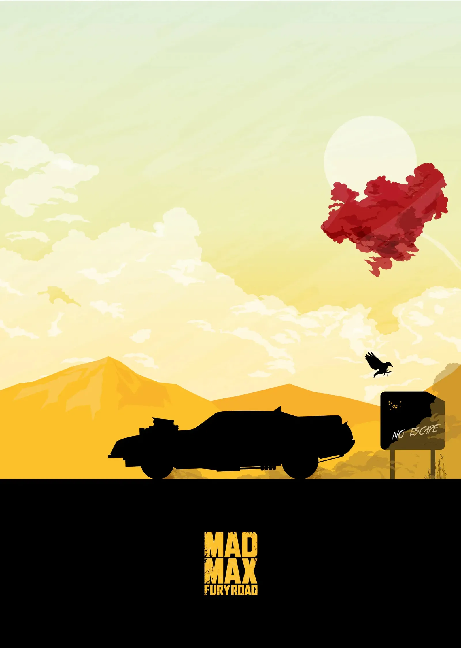 Mad Max: Fury Road Film metal tablo